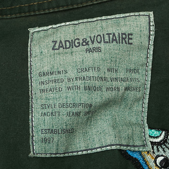 бирка Куртка Zadig & Voltaire