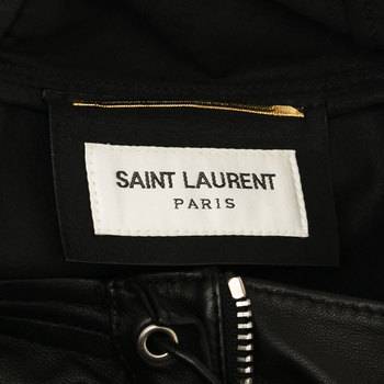 бирка Кожаная куртка Saint Laurent