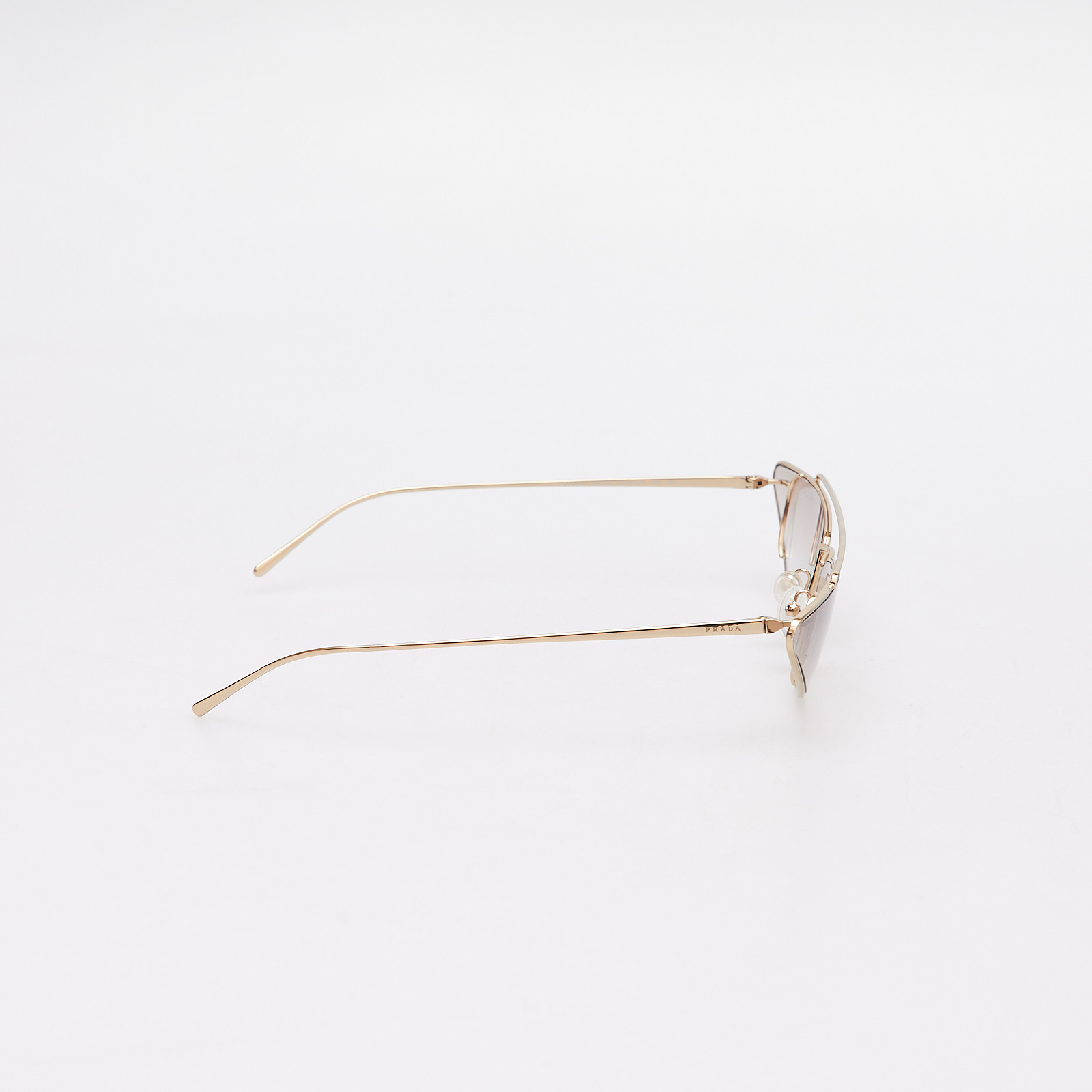 Очки золотого цвета Prada - фото из каталога магазина брендовой одежды Second Friend Store Очки Prada - купить оригинал в секонд-хенде SFS - 5