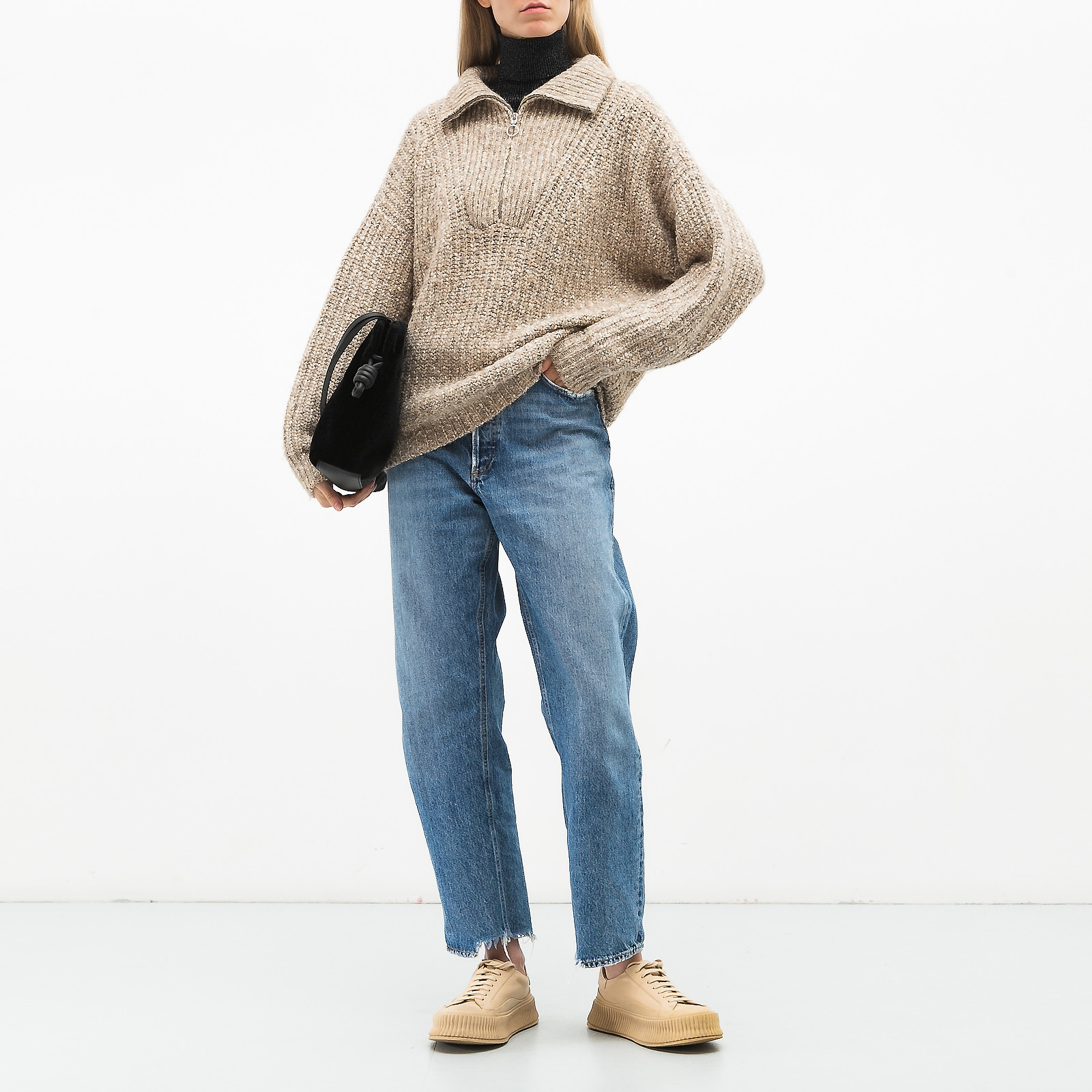 Джемпер бежевого цвета Isabel Marant Etoile - фото из каталога магазина брендовой одежды Second Friend Store Джемпер Isabel Marant Etoile - купить оригинал в секонд-хенде SFS - 3