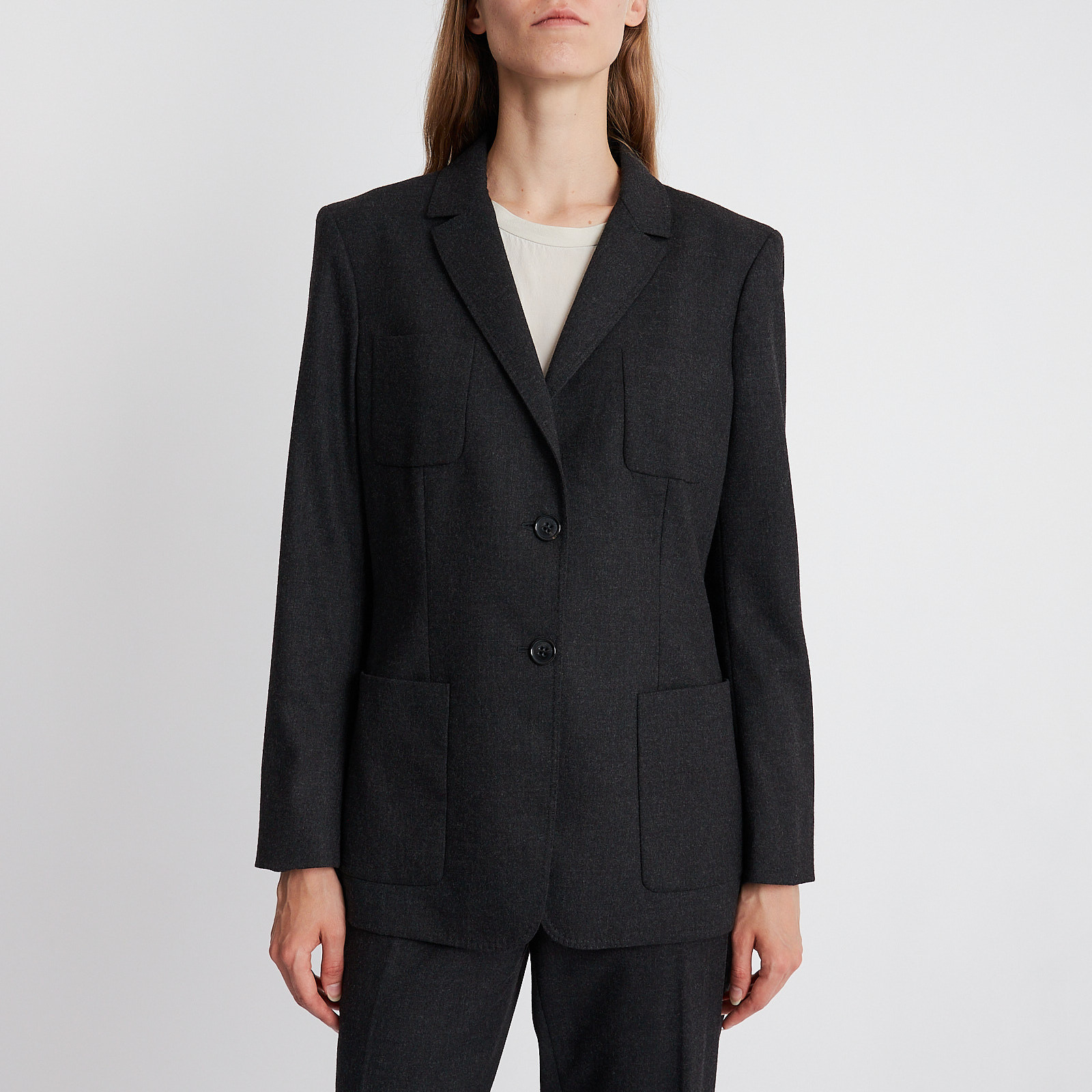 Костюм  серого цвета Loro Piana - фото из каталога магазина брендовой одежды Second Friend Store Костюм Loro Piana - купить оригинал в секонд-хенде SFS - 4