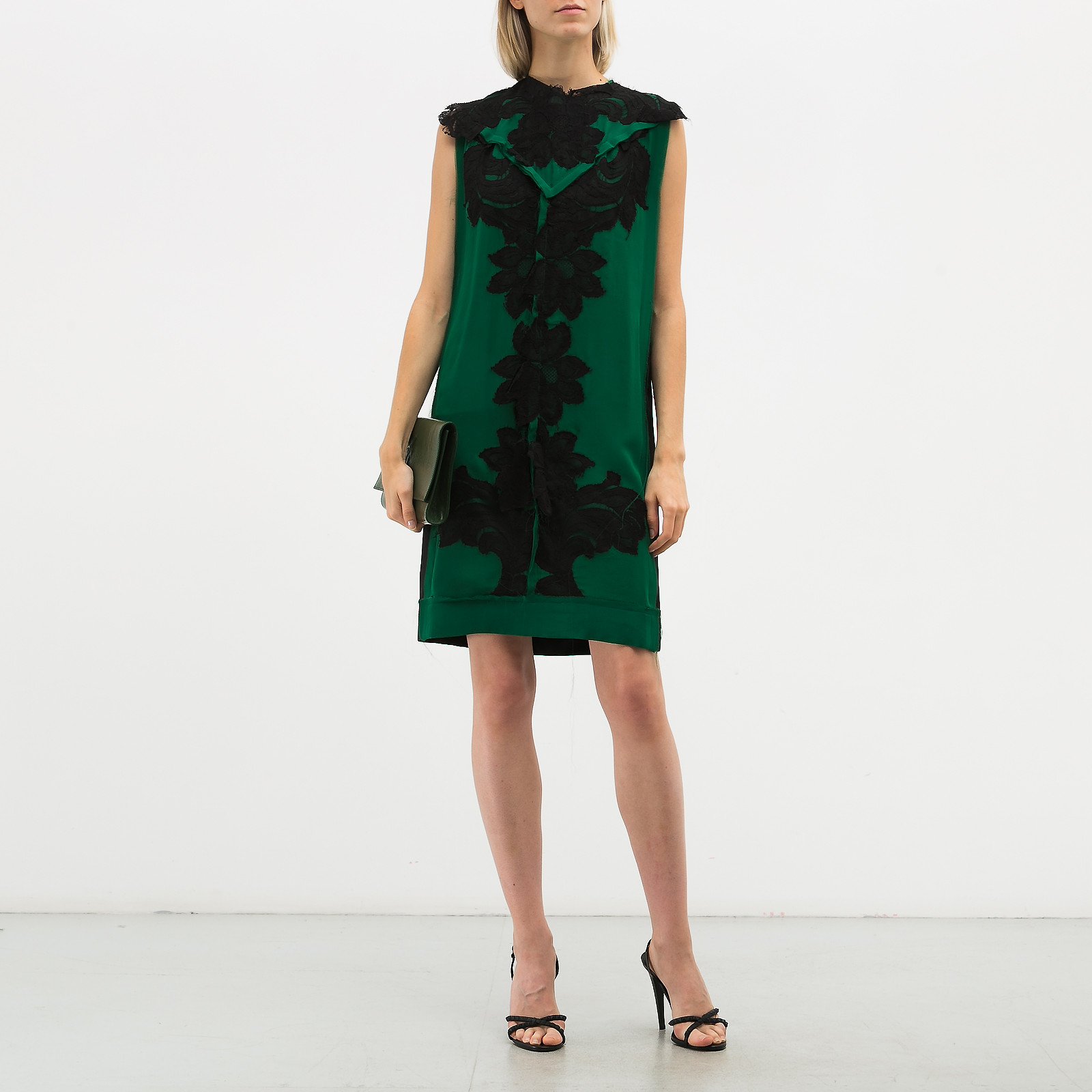 Платье  зеленого цвета Lanvin - фото из каталога магазина брендовой одежды Second Friend Store Платье Lanvin - купить оригинал в секонд-хенде SFS - 2
