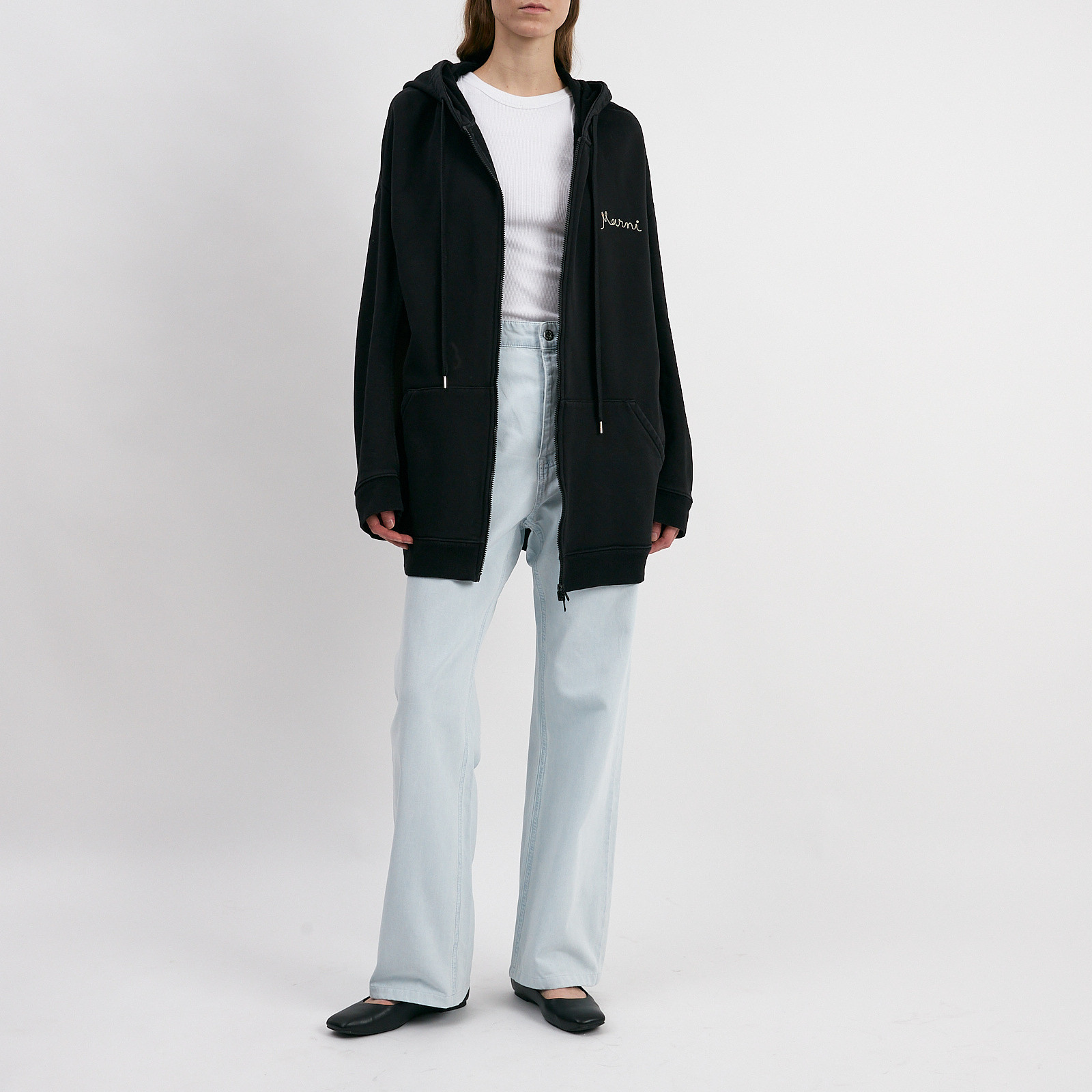 Худи черного цвета Marni - фото из каталога магазина брендовой одежды Second Friend Store Худи Marni - купить оригинал в секонд-хенде SFS - 2