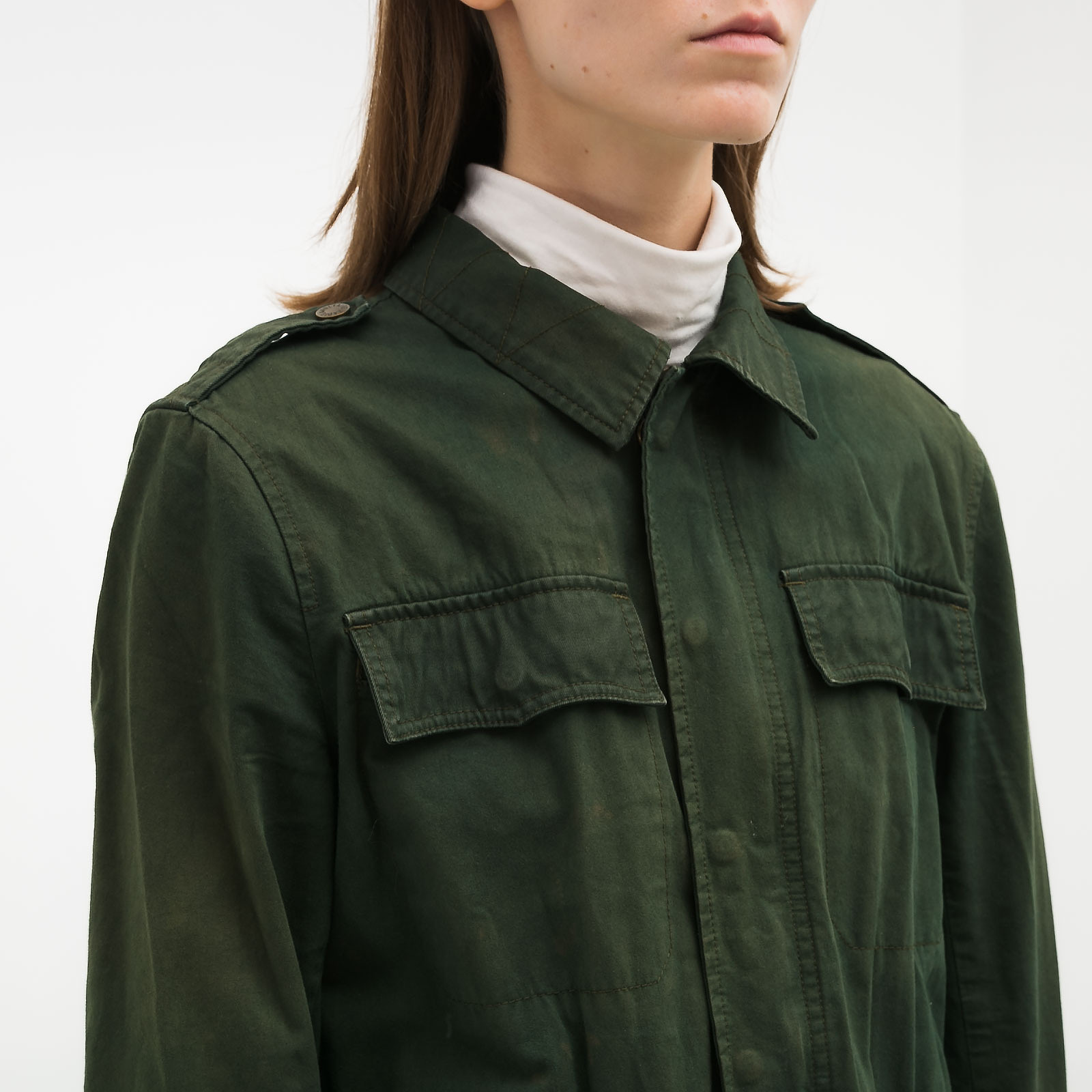 Куртка зеленого цвета Zadig & Voltaire - фото из каталога магазина брендовой одежды Second Friend Store Куртка Zadig & Voltaire - купить оригинал в секонд-хенде SFS - 4