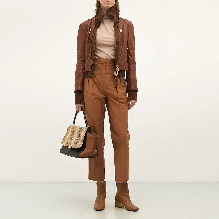 Кожаная куртка Dsquared2