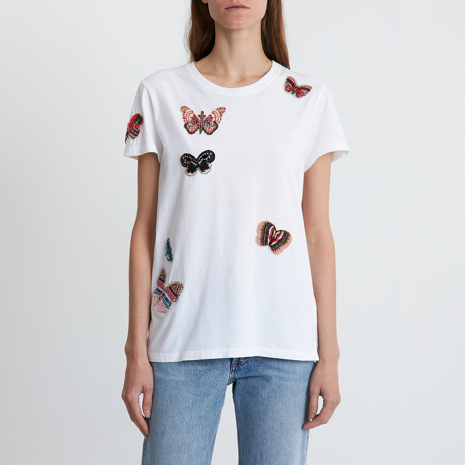 Футболка белого цвета Valentino - фото из каталога магазина брендовой одежды Second Friend Store Футболка Valentino - купить оригинал в секонд-хенде SFS - 1