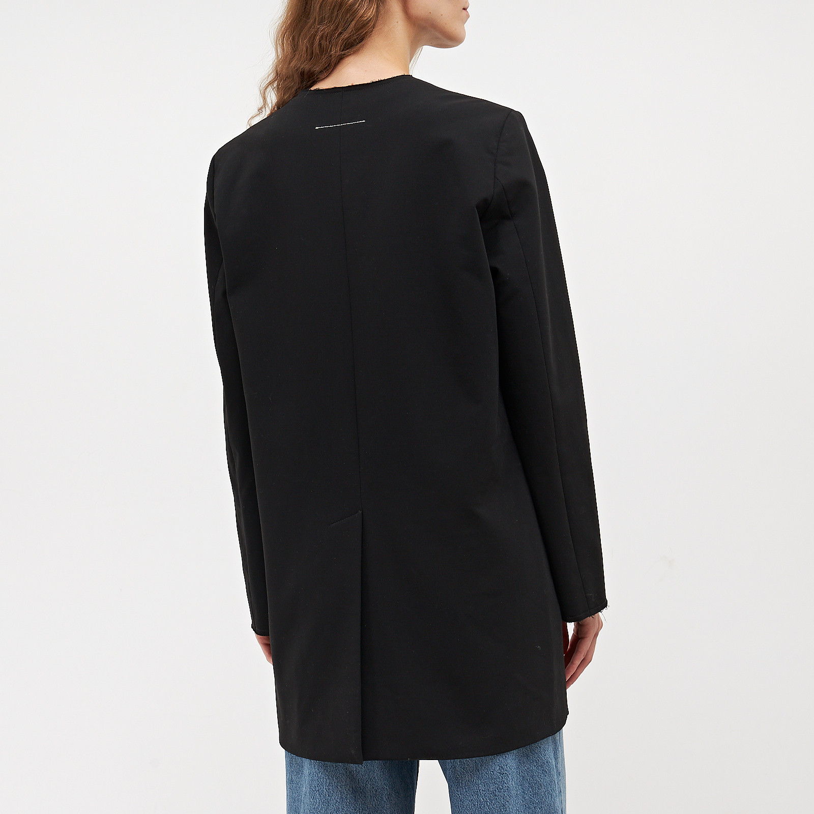 Пиджак черного цвета MM6 Maison Margiela - фото из каталога магазина брендовой одежды Second Friend Store Пиджак MM6 Maison Margiela - купить оригинал в секонд-хенде SFS - 3