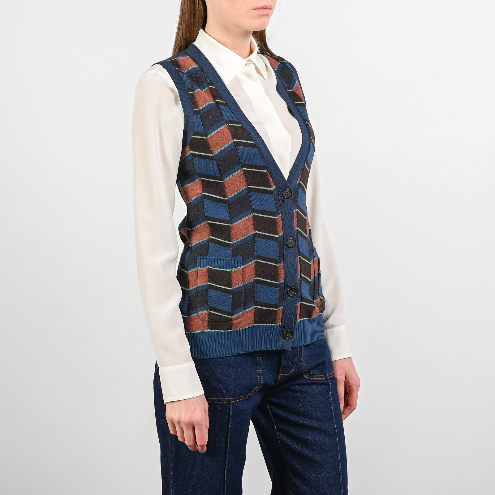 Жилет   Kenzo - фото из каталога магазина брендовой одежды Second Friend Store Жилет Kenzo - купить оригинал в секонд-хенде SFS - 3