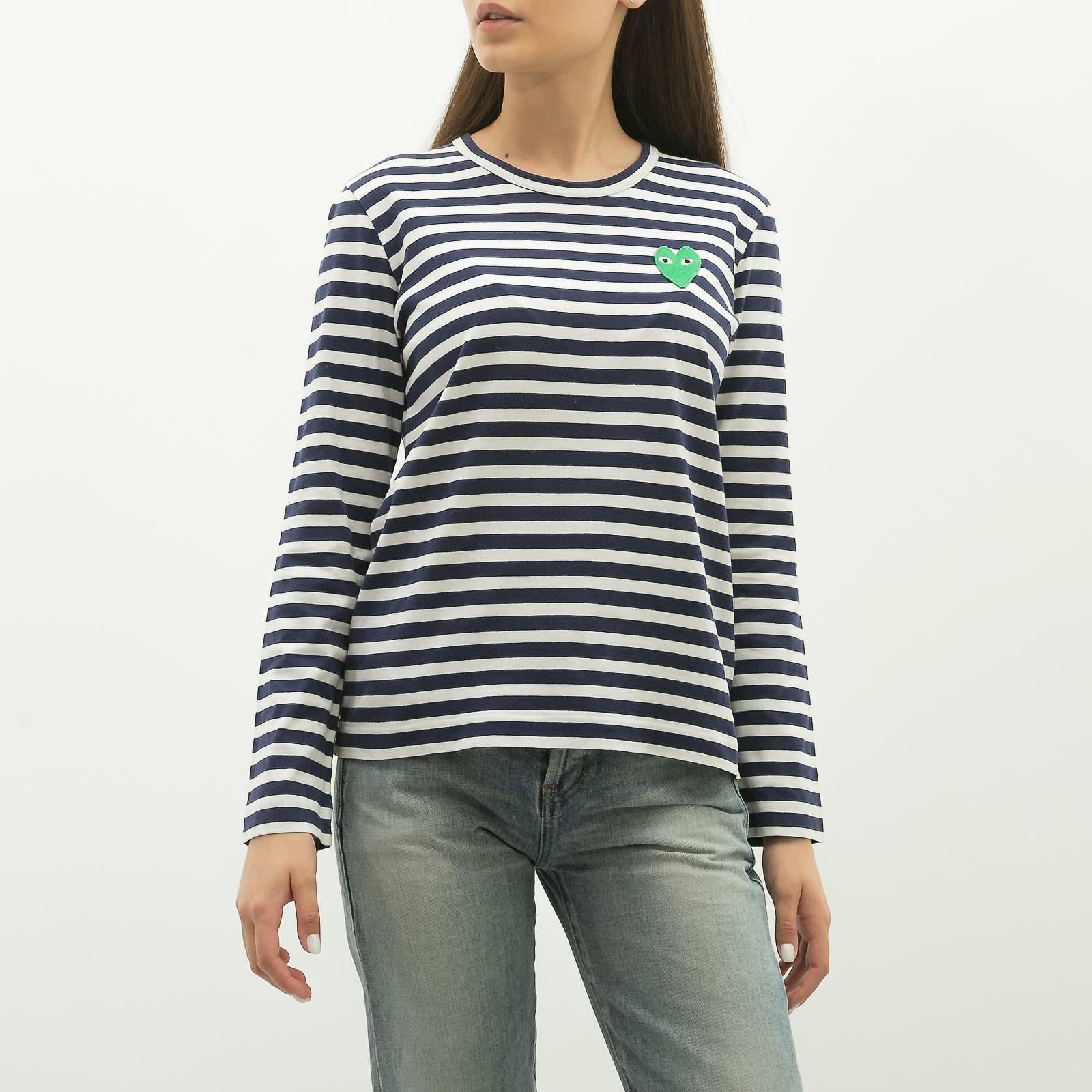 Лонгслив Play Comme des Garcons белый, - купить за 4000 ₽ | SFS