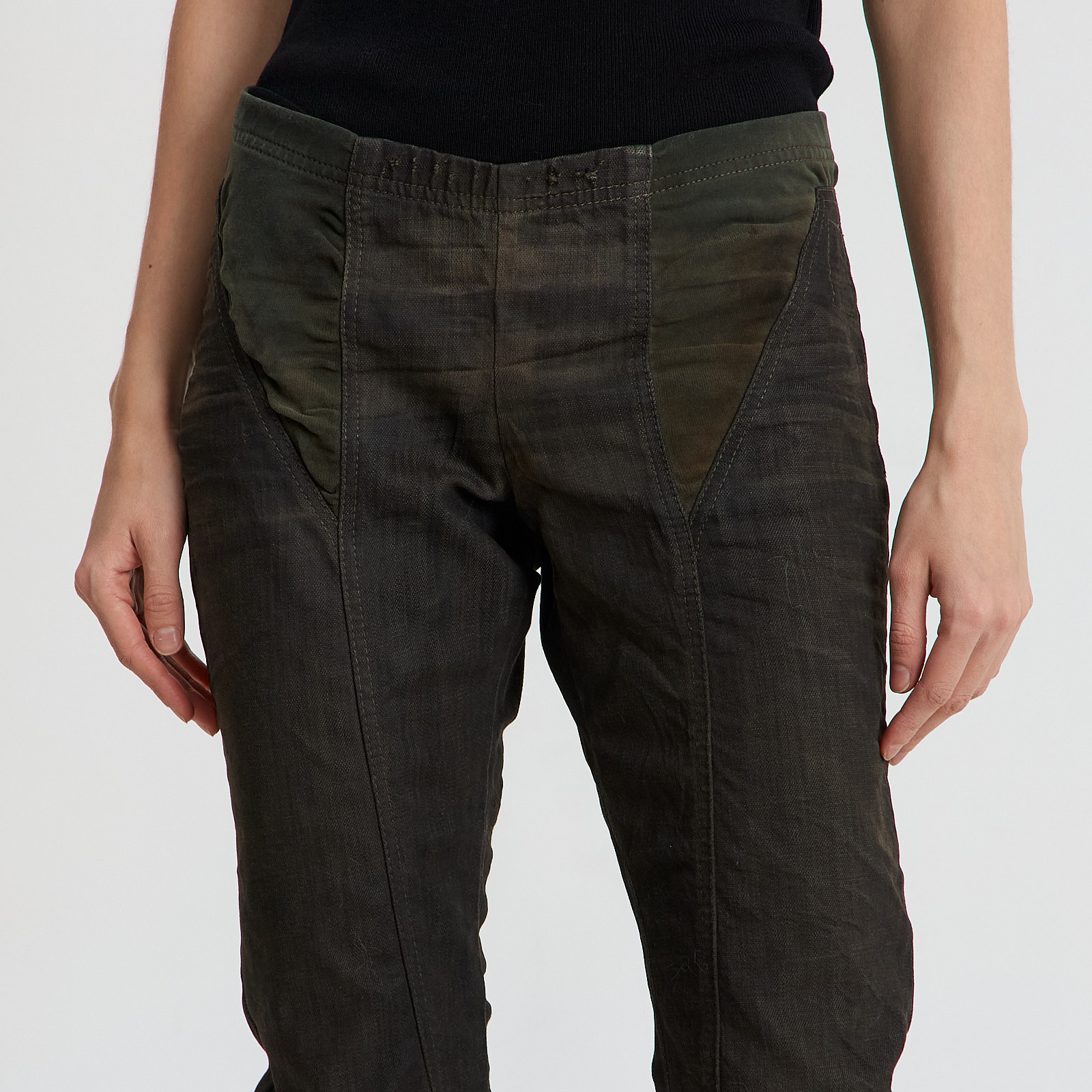 Джинсы серого цвета Rick Owens DRKSHDW - фото из каталога магазина брендовой одежды Second Friend Store Джинсы Rick Owens DRKSHDW - купить оригинал в секонд-хенде SFS - 4