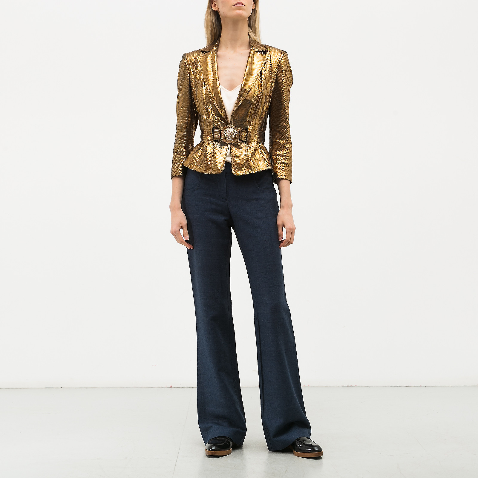 Кожаная куртка Versace - купить оригинал в секонд-хенде SFS - 2