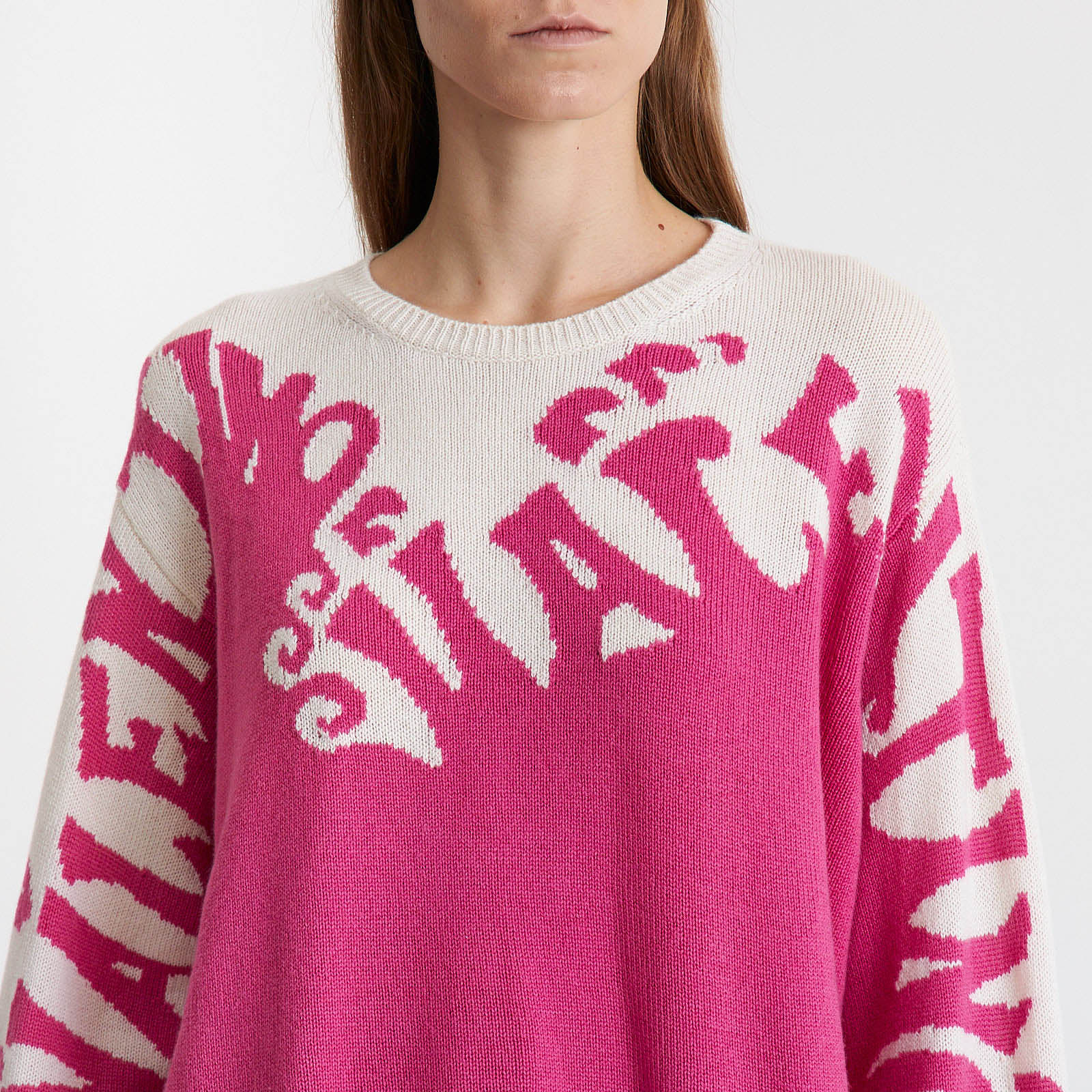 Свитер розового цвета Valentino - фото из каталога магазина брендовой одежды Second Friend Store Свитер Valentino - купить оригинал в секонд-хенде SFS - 4