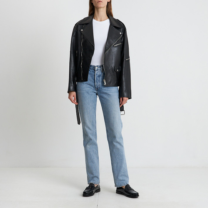 Кожаная куртка Valentino