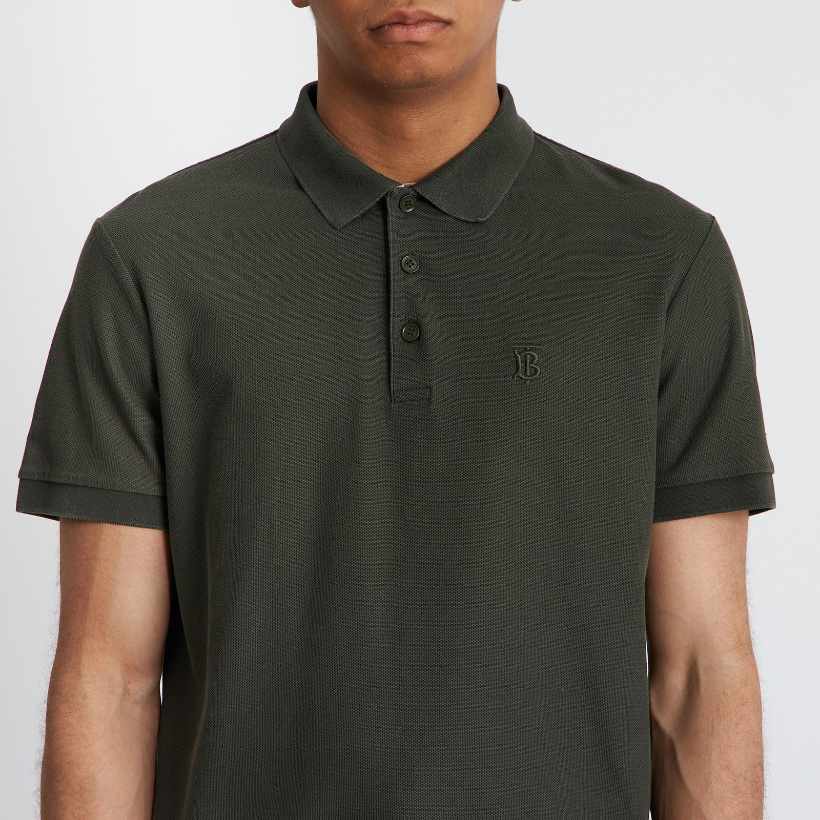 Поло зеленого цвета Burberry - фото из каталога магазина брендовой одежды Second Friend Store Поло Burberry - купить оригинал в секонд-хенде SFS - 4