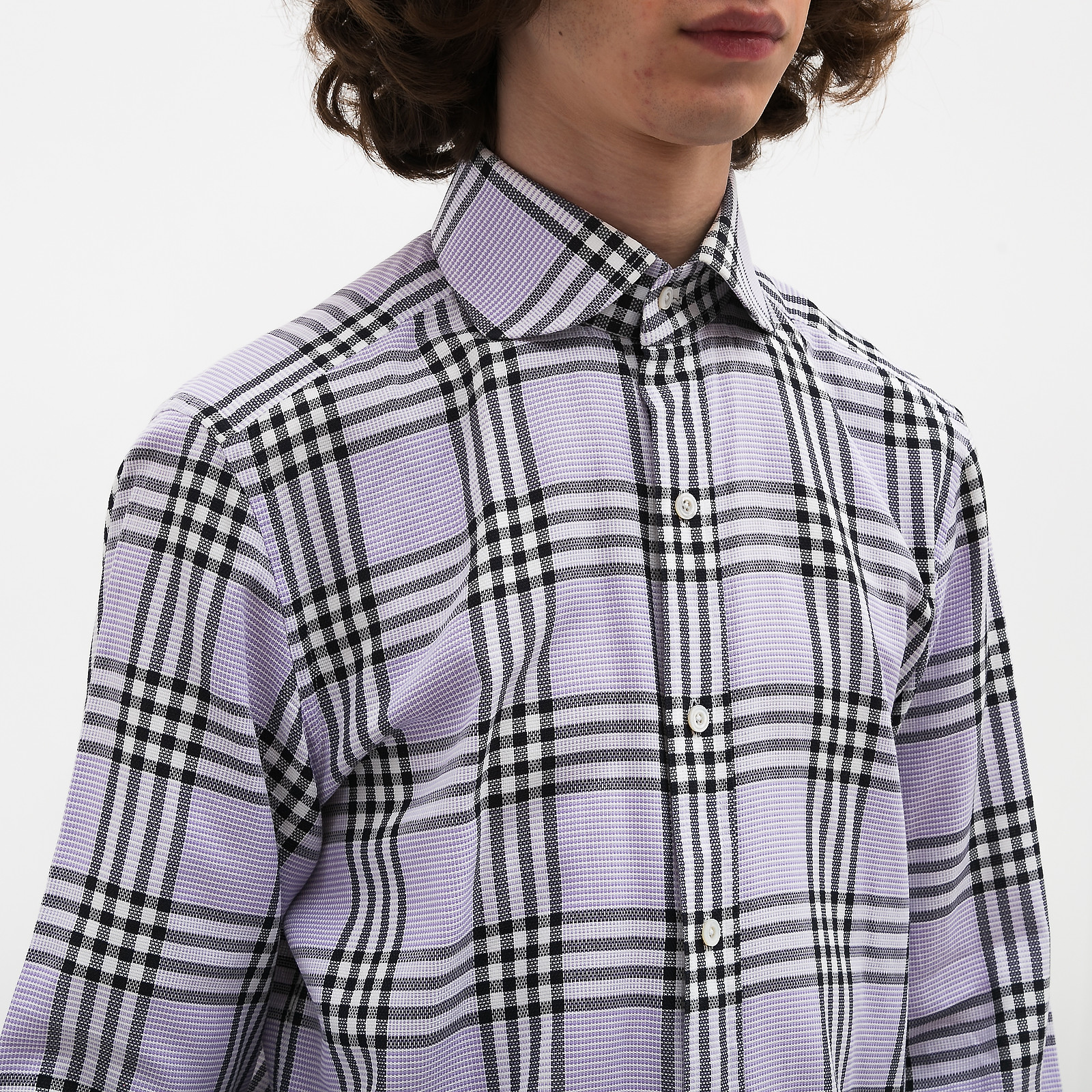 Рубашка фиолетового цвета Tom Ford - фото из каталога магазина брендовой одежды Second Friend Store Рубашка Tom Ford - купить оригинал в секонд-хенде SFS - 4