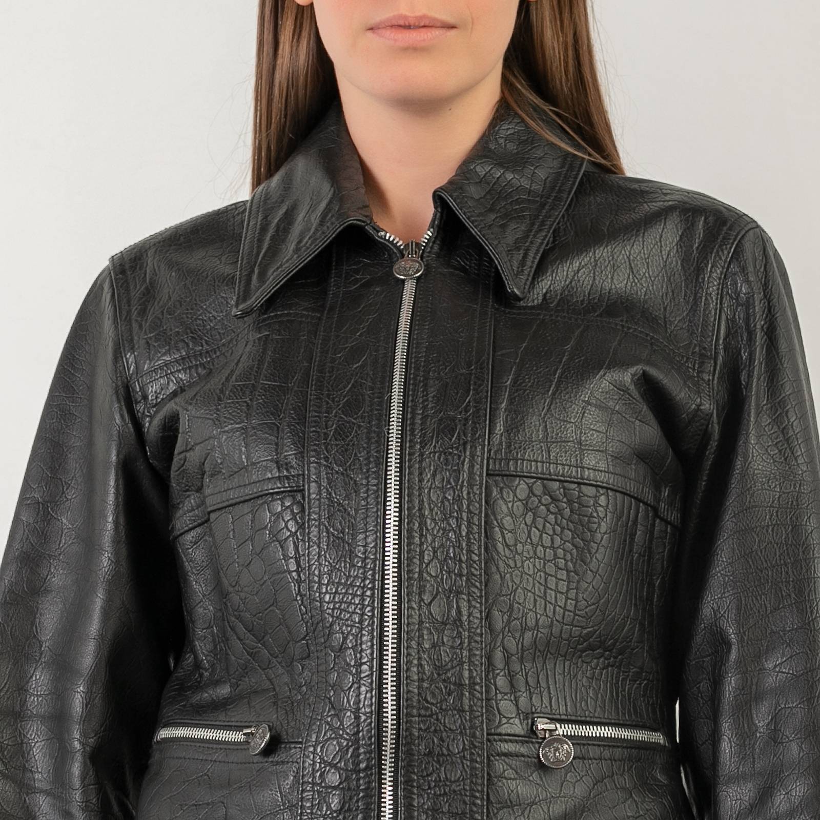 Кожаная куртка Versace Jeans Couture - купить оригинал в секонд-хенде SFS