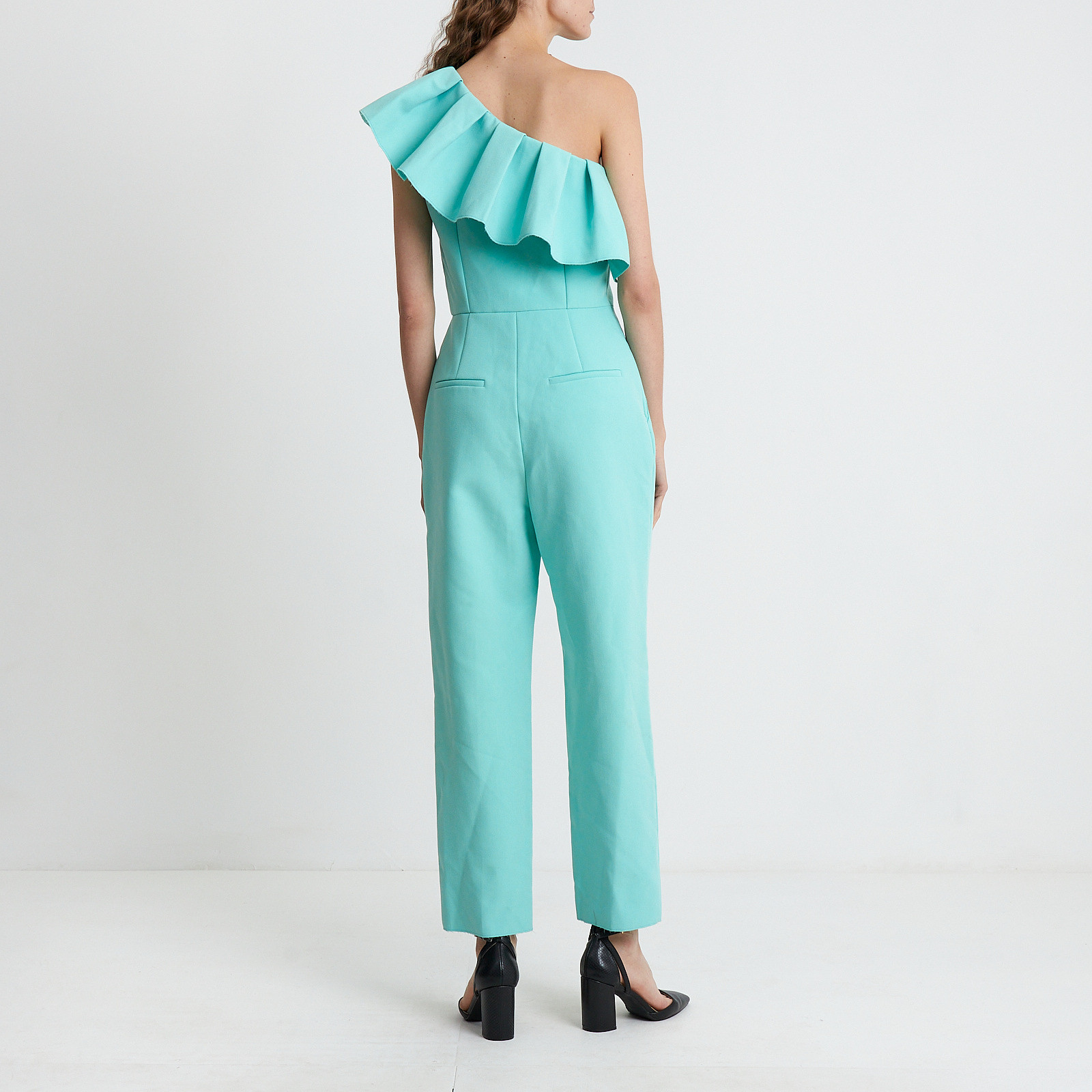 Комбинезон зеленого цвета MSGM - фото из каталога магазина брендовой одежды Second Friend Store Комбинезон MSGM - купить оригинал в секонд-хенде SFS - 3