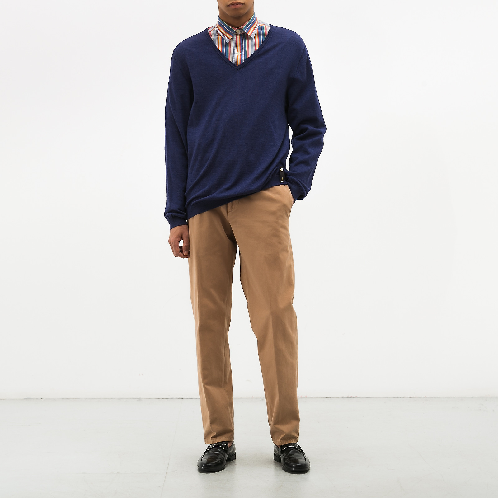 Рубашка голубого цвета Polo Ralph Lauren - фото из каталога магазина брендовой одежды Second Friend Store Рубашка Polo Ralph Lauren - купить оригинал в секонд-хенде SFS - 2