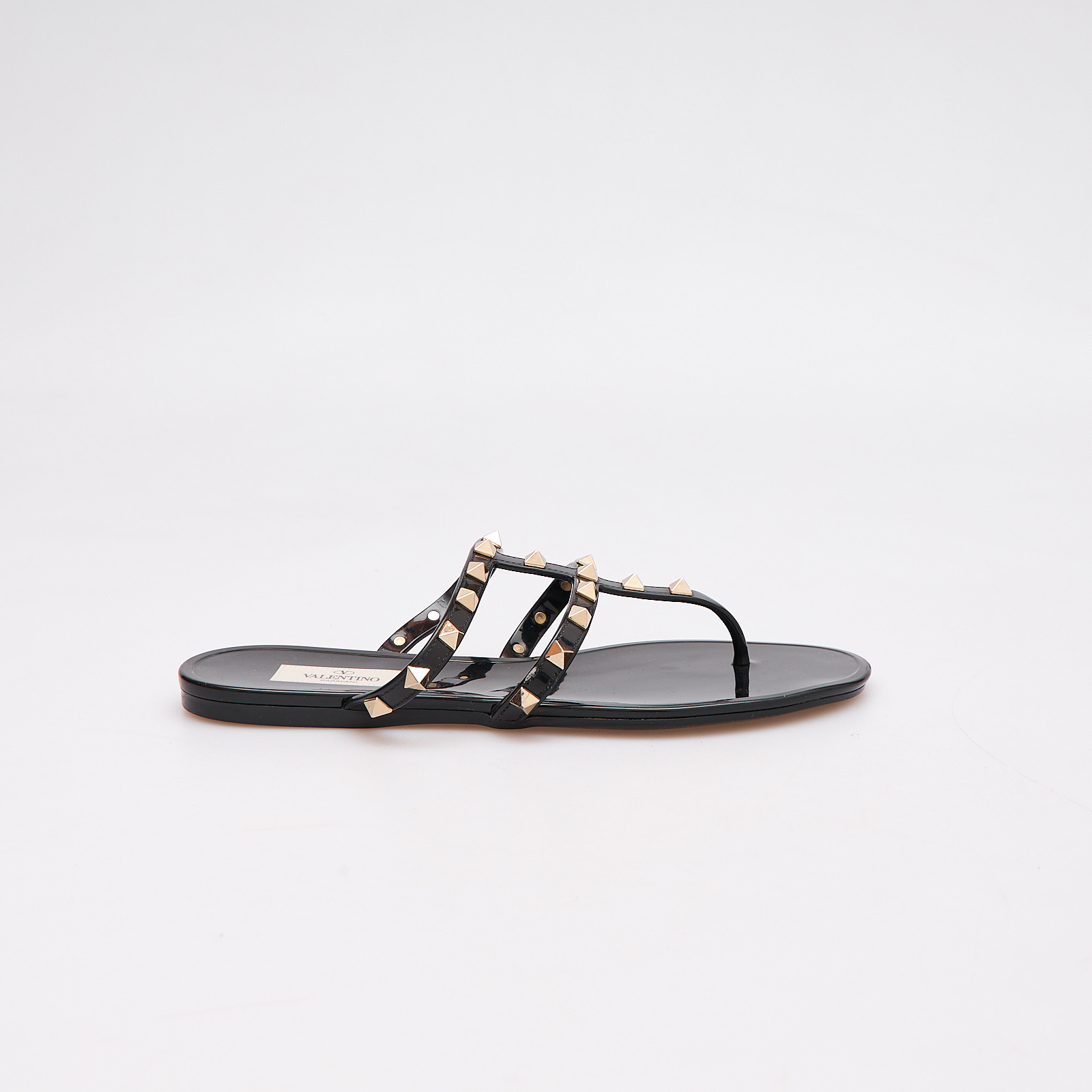 Сандалии черного цвета Valentino - фото из каталога магазина брендовой одежды Second Friend Store Сандалии Valentino - купить оригинал в секонд-хенде SFS - 1