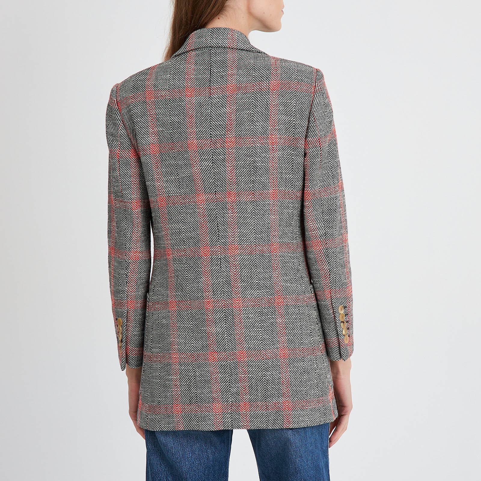 Пиджак серого цвета Gucci - фото из каталога магазина брендовой одежды Second Friend Store Пиджак Gucci - купить оригинал в секонд-хенде SFS - 3