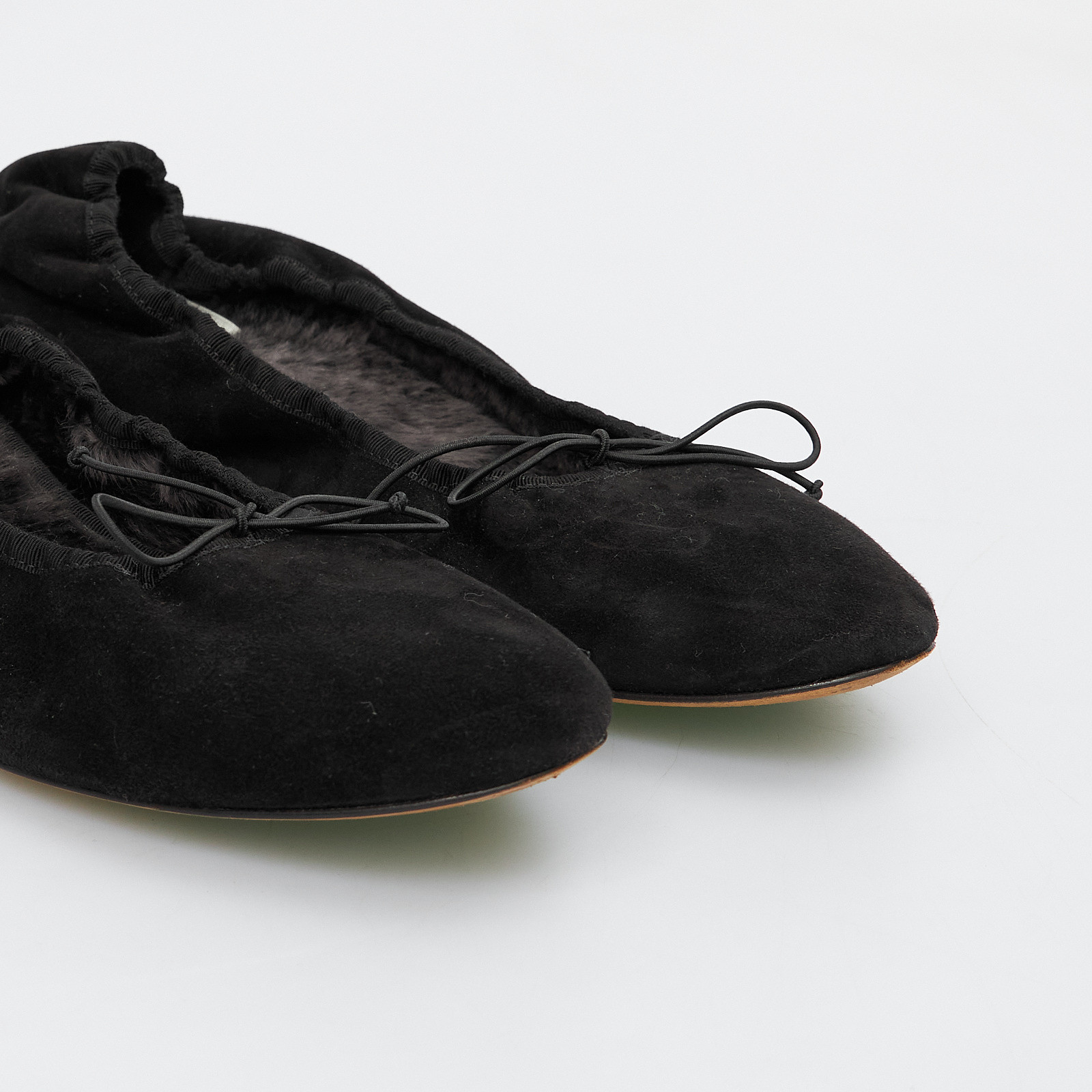 Балетки черного цвета The Row - фото из каталога магазина брендовой одежды Second Friend Store Балетки The Row - купить оригинал в секонд-хенде SFS - 4