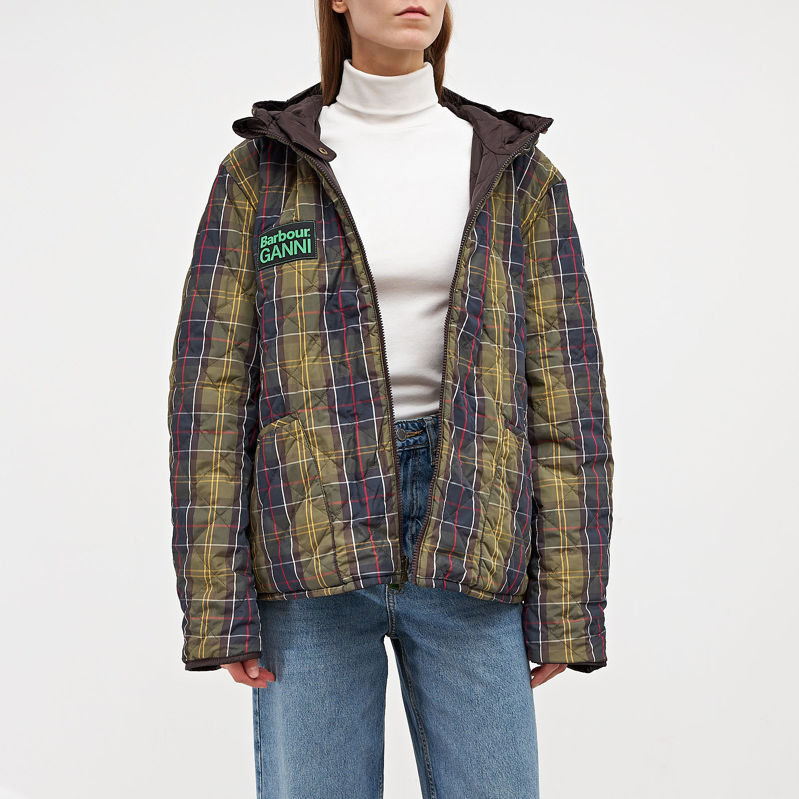 Куртка Barbour x коричневого цвета Ganni - фото из каталога магазина брендовой одежды Second Friend Store Куртка Barbour x Ganni - купить оригинал в секонд-хенде SFS - 2