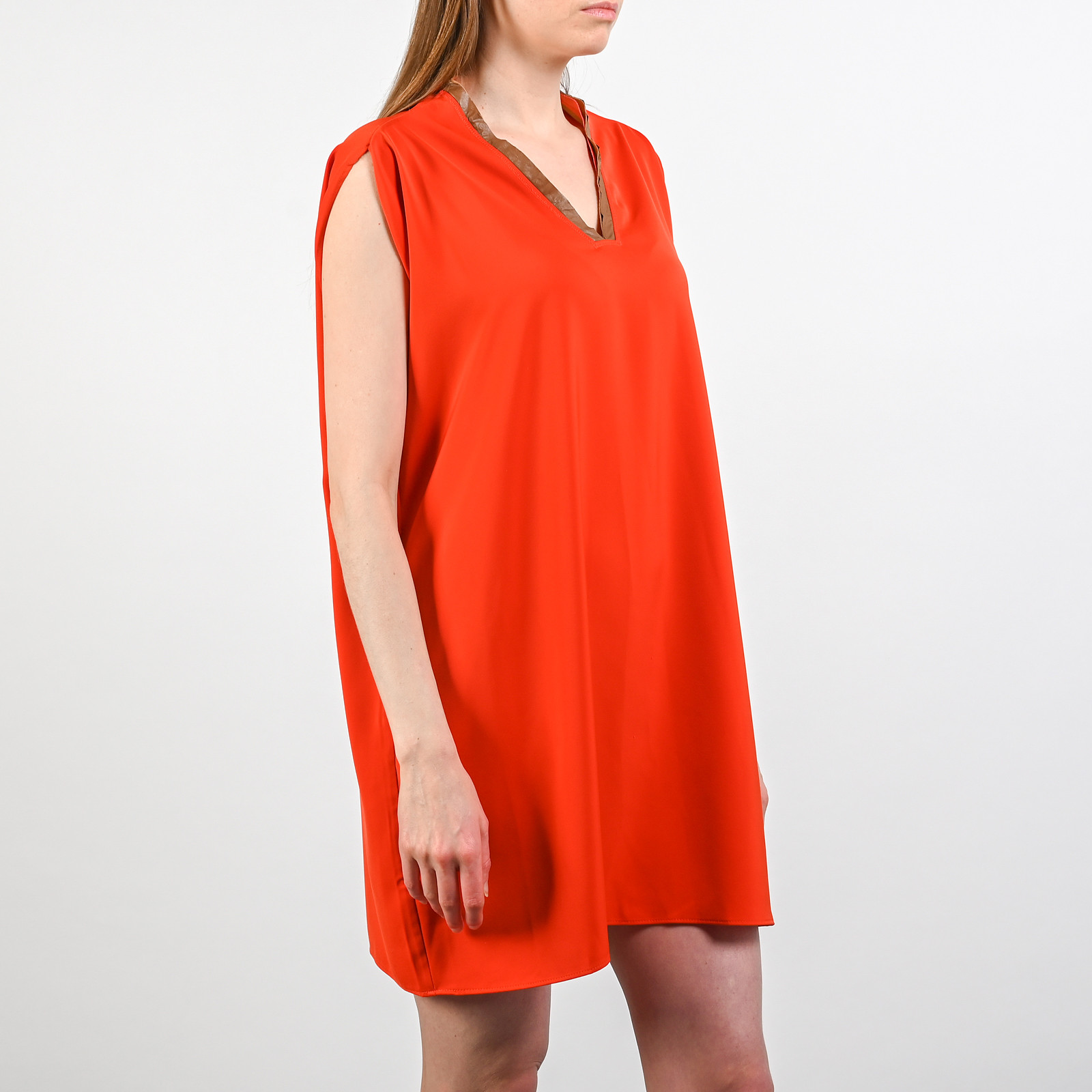 Платье оранжевого цвета Isabel Marant - фото из каталога магазина брендовой одежды Second Friend Store Платье Isabel Marant - купить оригинал в секонд-хенде SFS - 3