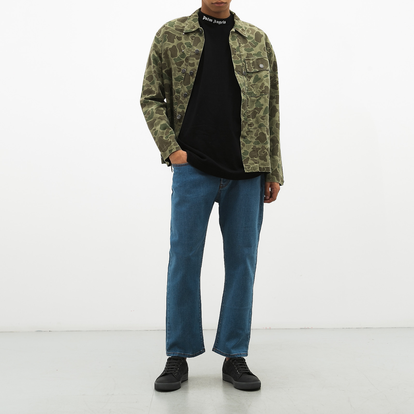 Куртка джинсовая зеленого цвета Polo Ralph Lauren - фото из каталога магазина брендовой одежды Second Friend Store Куртка джинсовая Polo Ralph Lauren - купить оригинал в секонд-хенде SFS - 2