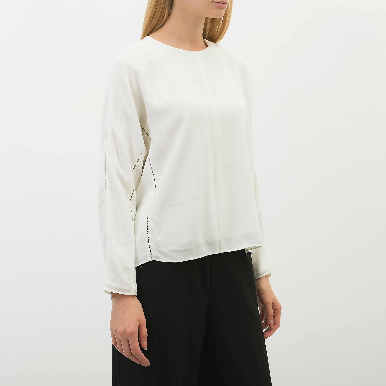 Блуза белого цвета T by Alexander Wang - фото из каталога магазина брендовой одежды Second Friend Store Блуза T by Alexander Wang - купить оригинал в секонд-хенде SFS - 3