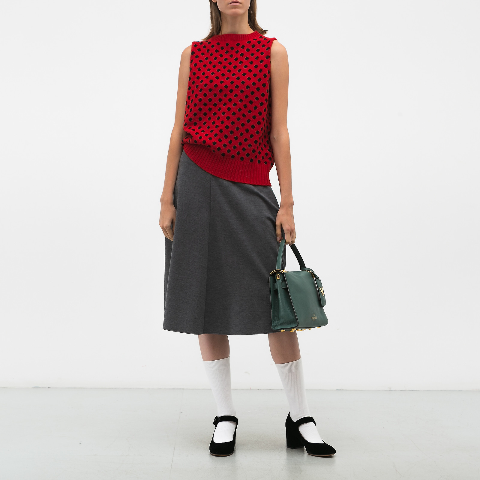 Юбка серого цвета Jil Sander - фото из каталога магазина брендовой одежды Second Friend Store Юбка Jil Sander - купить оригинал в секонд-хенде SFS - 2