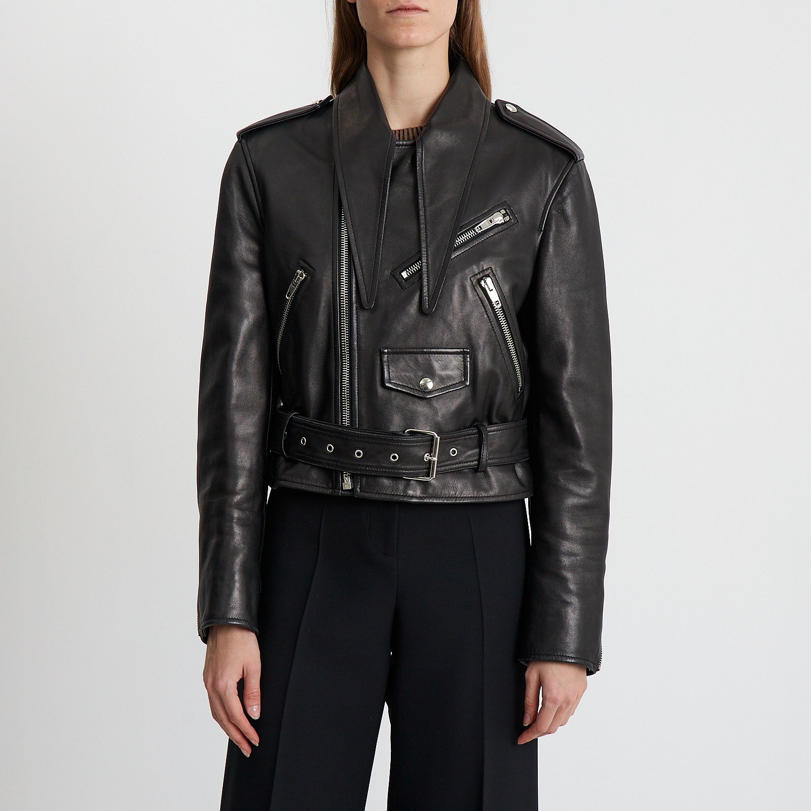 Кожаная куртка Balenciaga - купить оригинал в секонд-хенде SFS - 1