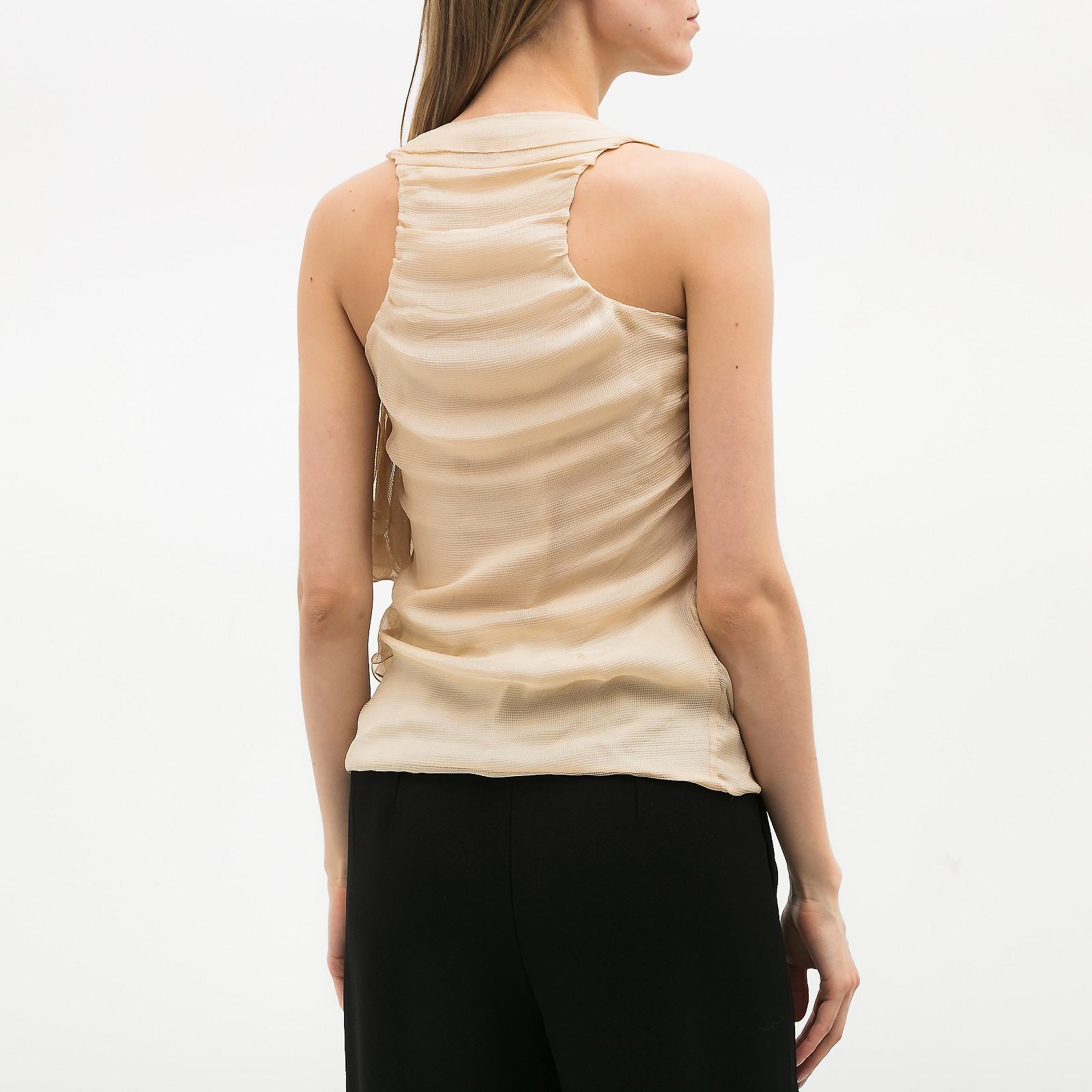 Топ бежевого цвета Fendi - фото из каталога магазина брендовой одежды Second Friend Store Топ Fendi - купить оригинал в секонд-хенде SFS - 3