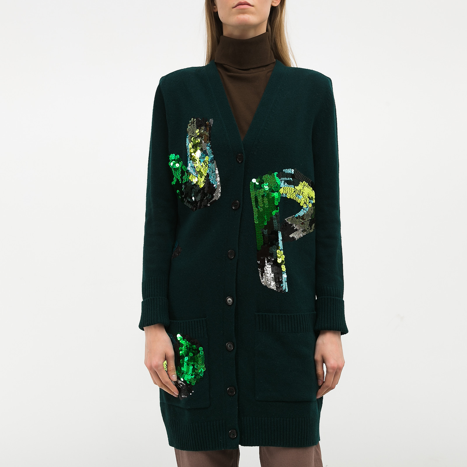 Кардиган зеленого цвета Louis Vuitton - фото из каталога магазина брендовой одежды Second Friend Store Кардиган Louis Vuitton - купить оригинал в секонд-хенде SFS - 1