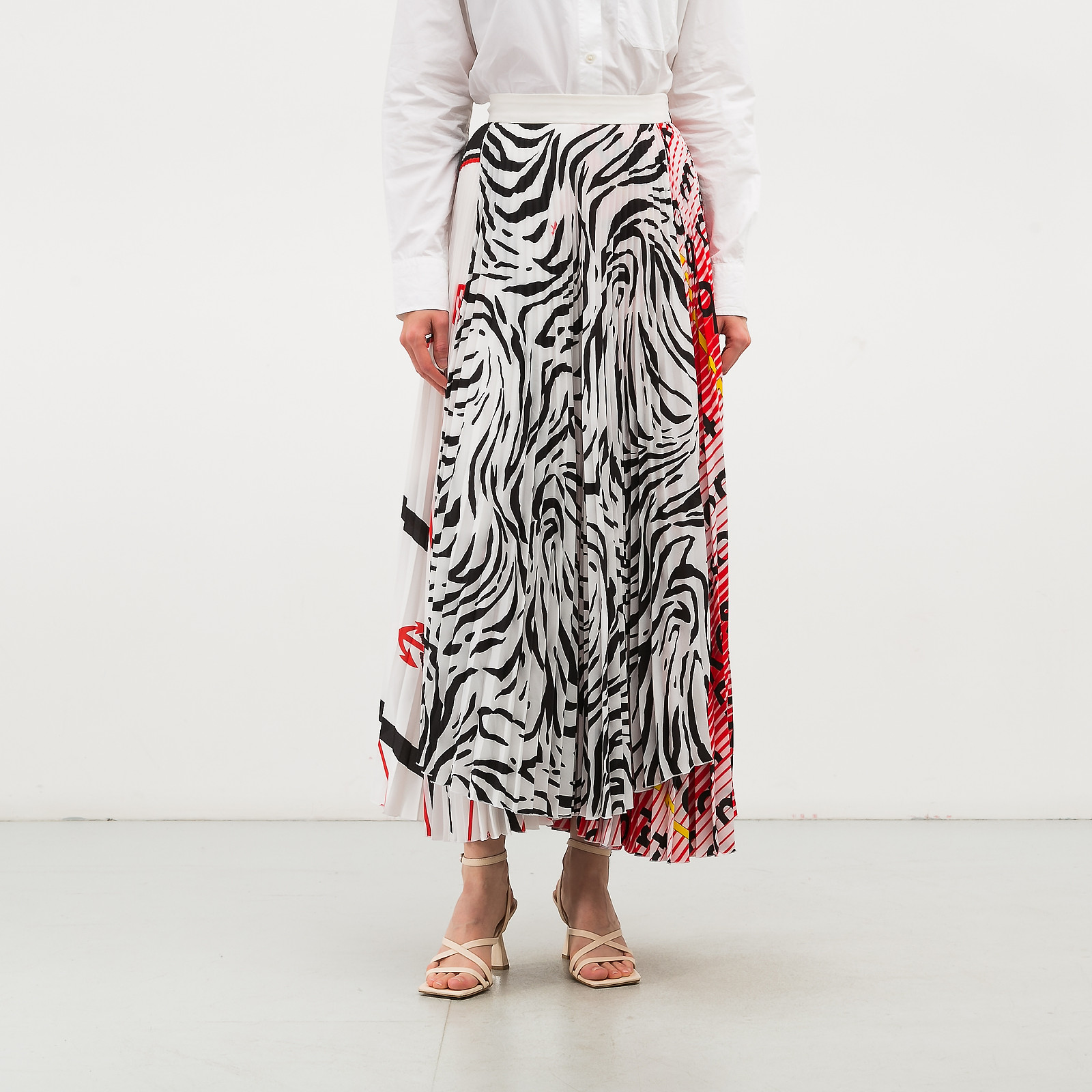 Юбка белого цвета MSGM - фото из каталога магазина брендовой одежды Second Friend Store Юбка MSGM - купить оригинал в секонд-хенде SFS - 1