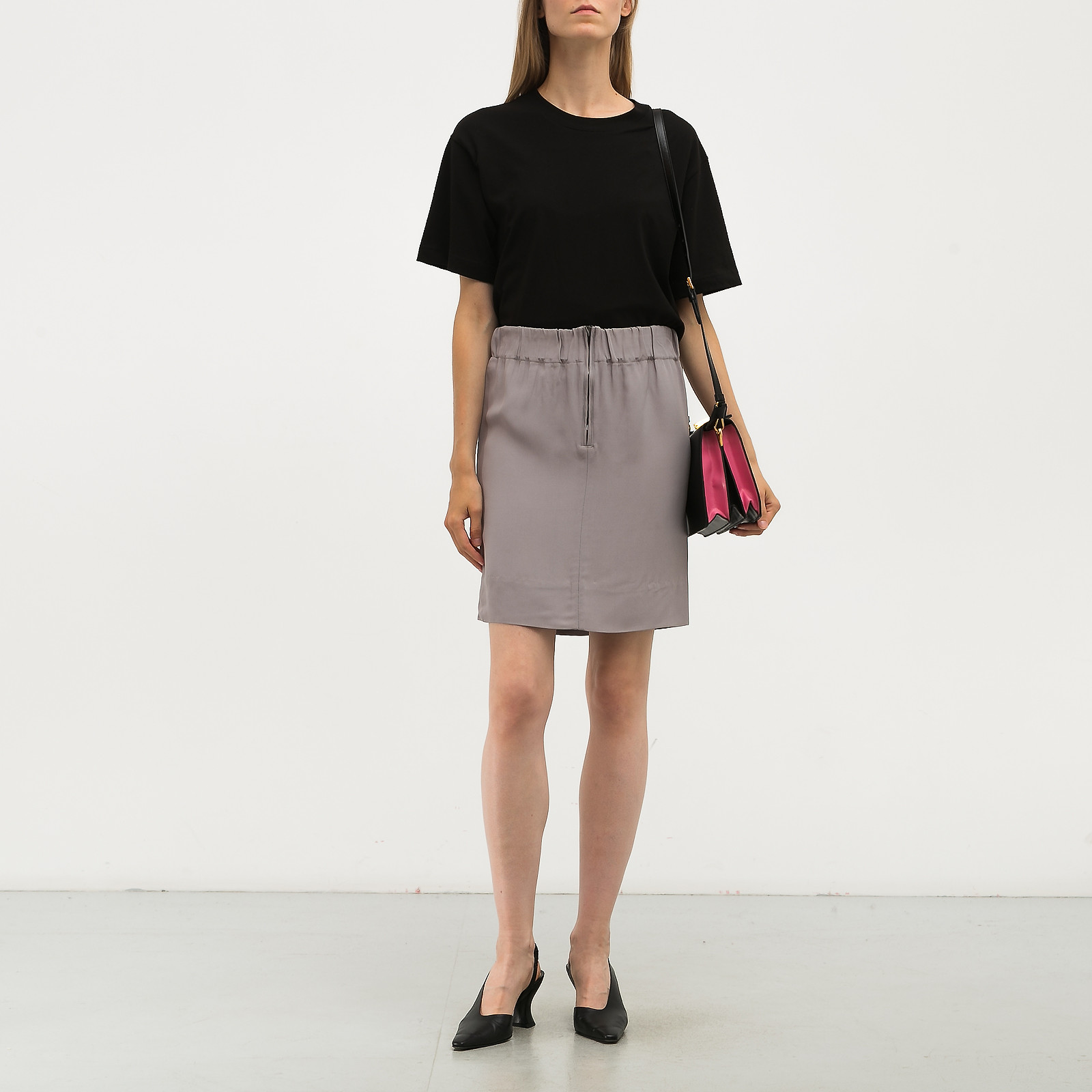 Юбка серого цвета Marni - фото из каталога магазина брендовой одежды Second Friend Store Юбка Marni - купить оригинал в секонд-хенде SFS - 2