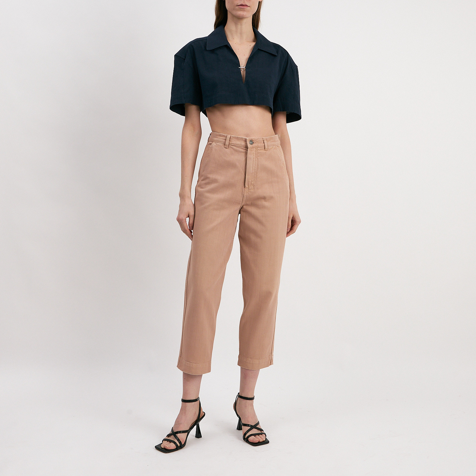 Рубашка синего цвета Jacquemus - фото из каталога магазина брендовой одежды Second Friend Store Рубашка Jacquemus - купить оригинал в секонд-хенде SFS - 2