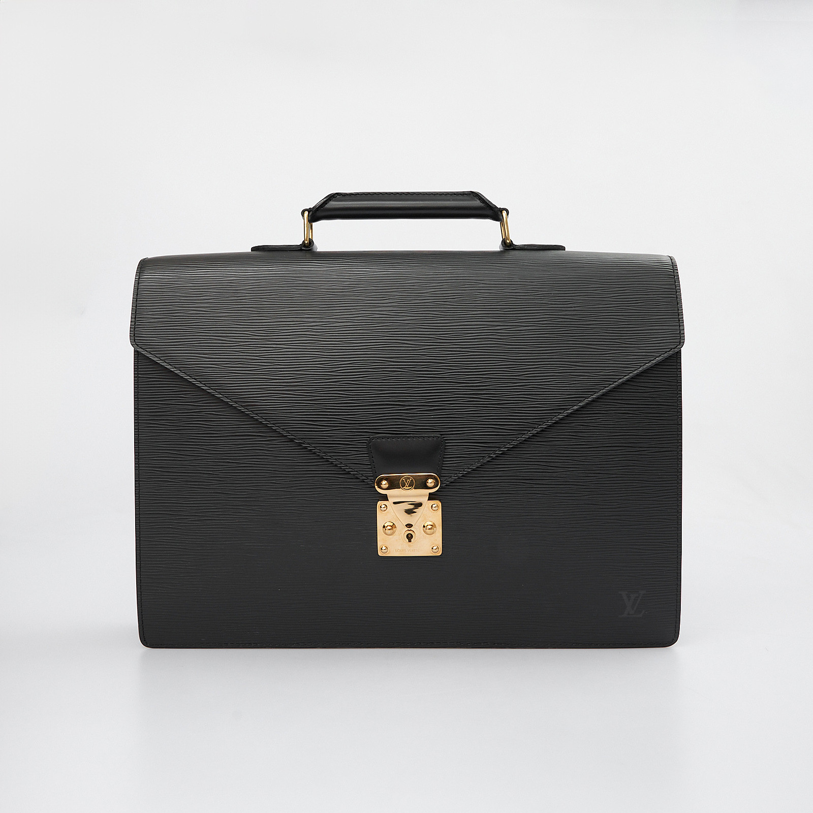 Портфель черного цвета Louis Vuitton - фото из каталога магазина брендовой одежды Second Friend Store Портфель Louis Vuitton - купить оригинал в секонд-хенде SFS - 1