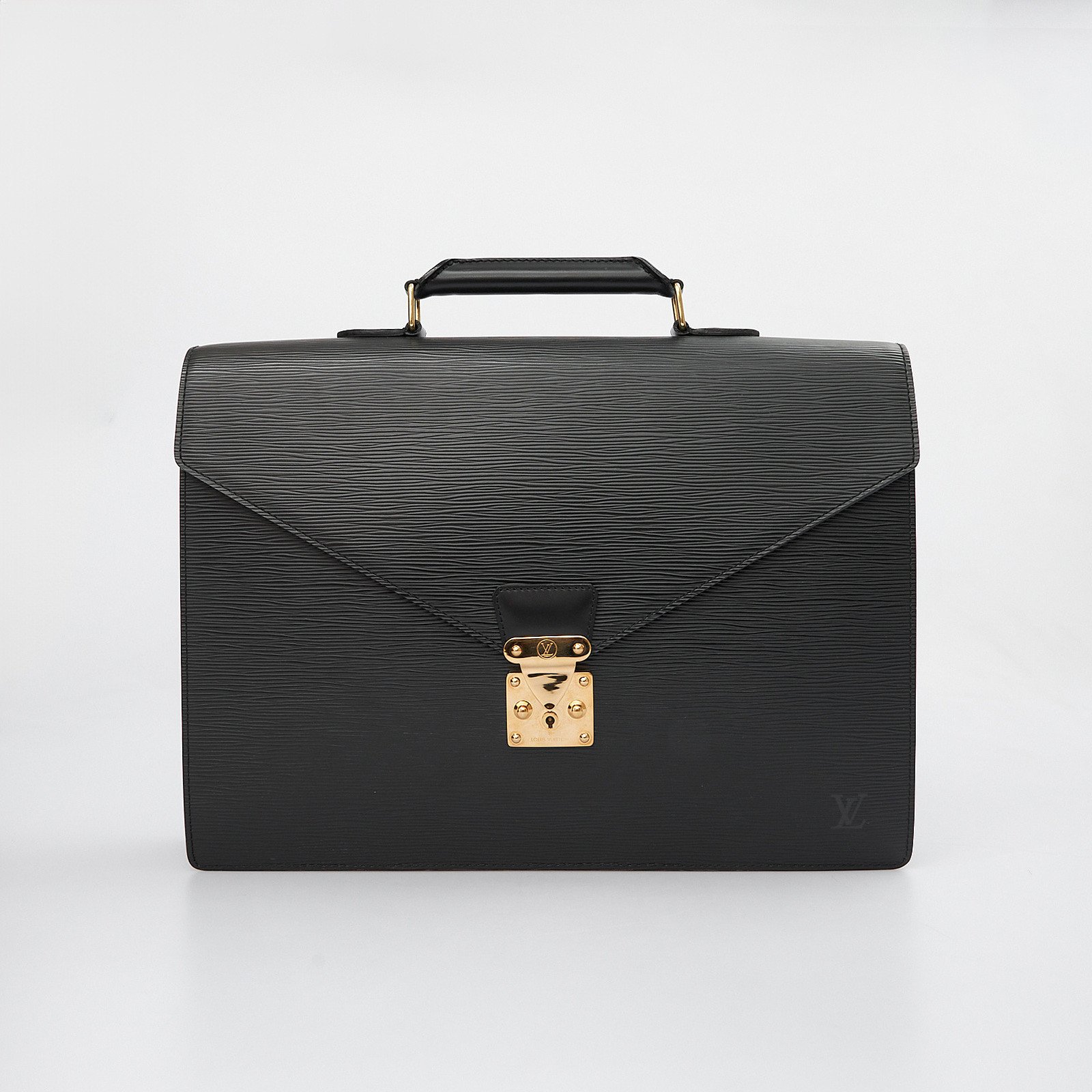 Портфель черного цвета Louis Vuitton - фото из каталога магазина брендовой одежды Second Friend Store Портфель Louis Vuitton - купить оригинал в секонд-хенде SFS - 1