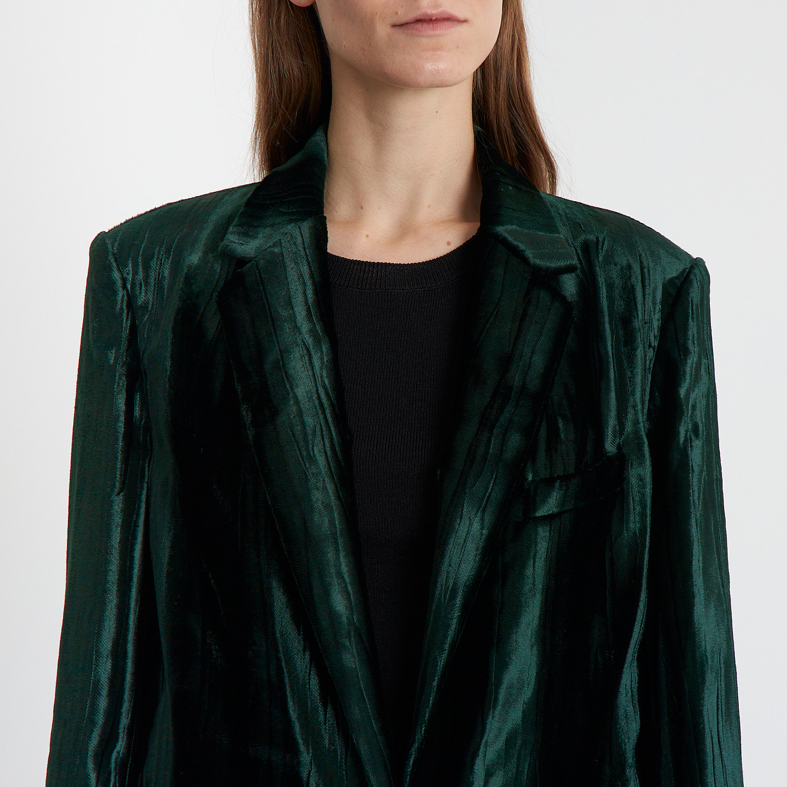 Костюм зеленого цвета Dries Van Noten - фото из каталога магазина брендовой одежды Second Friend Store Костюм Dries Van Noten - купить оригинал в секонд-хенде SFS - 4