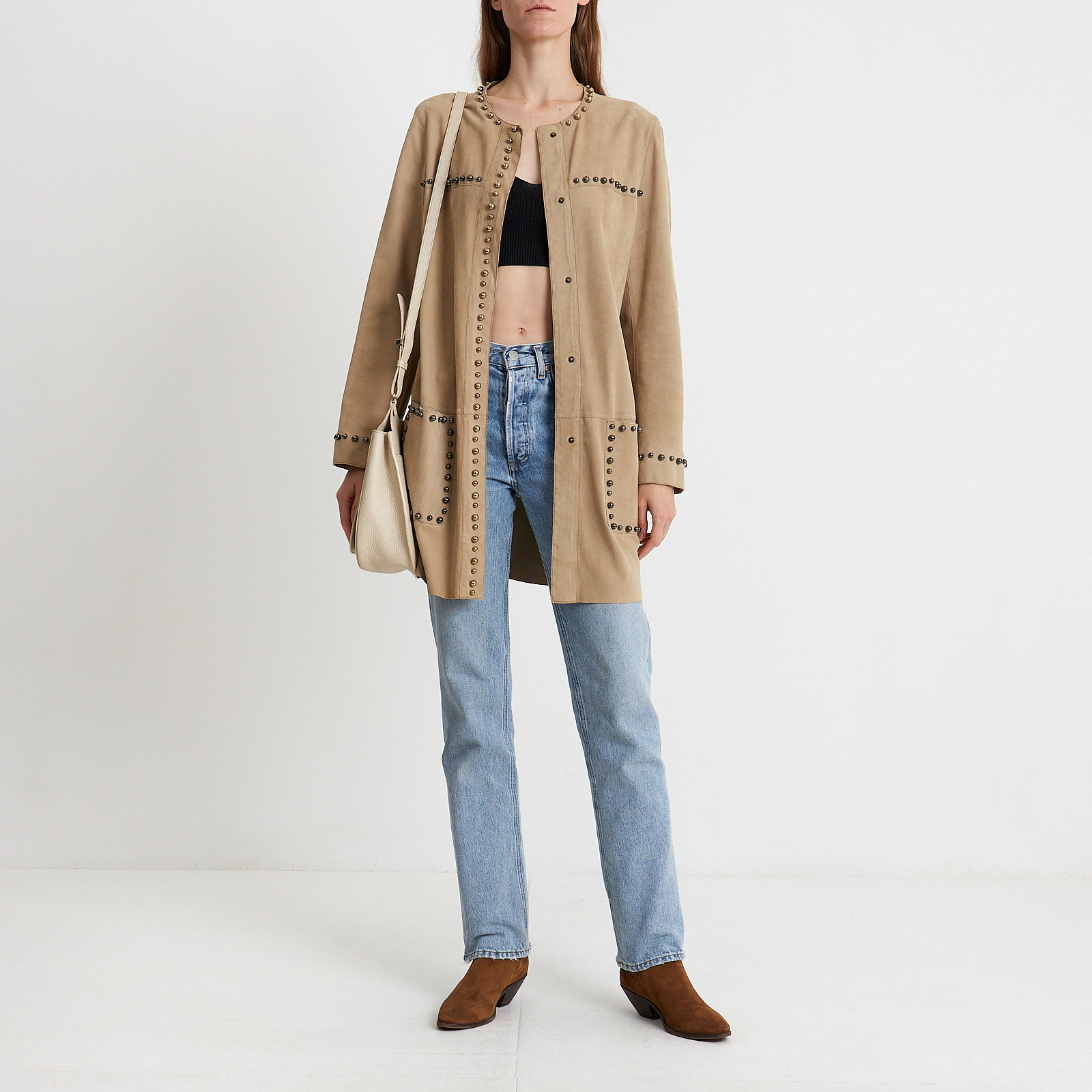 Плащ  бежевого цвета Lanvin - фото из каталога магазина брендовой одежды Second Friend Store Плащ Lanvin - купить оригинал в секонд-хенде SFS - 2