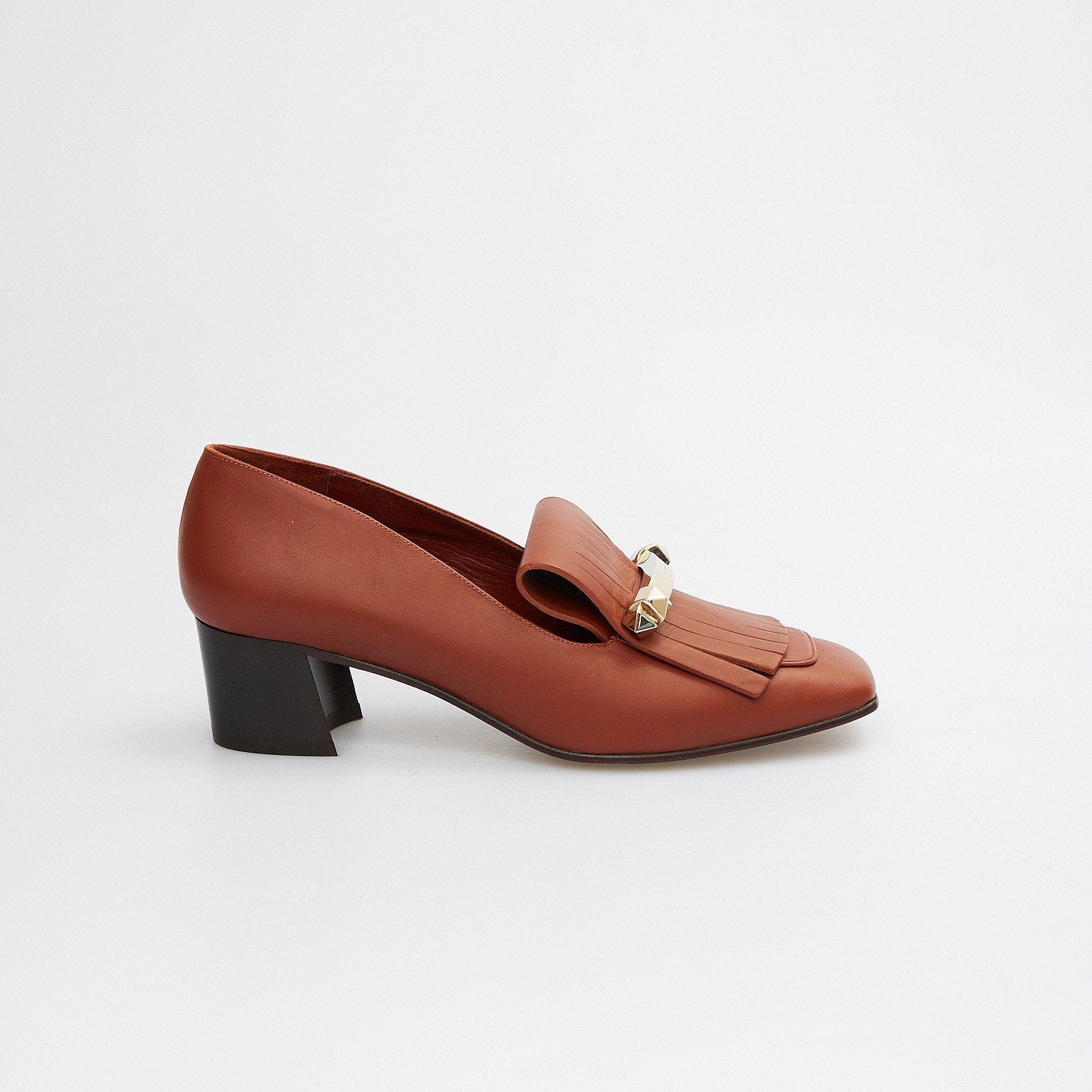 Туфли  коричневого цвета Valentino - фото из каталога магазина брендовой одежды Second Friend Store Туфли Valentino - купить оригинал в секонд-хенде SFS - 1