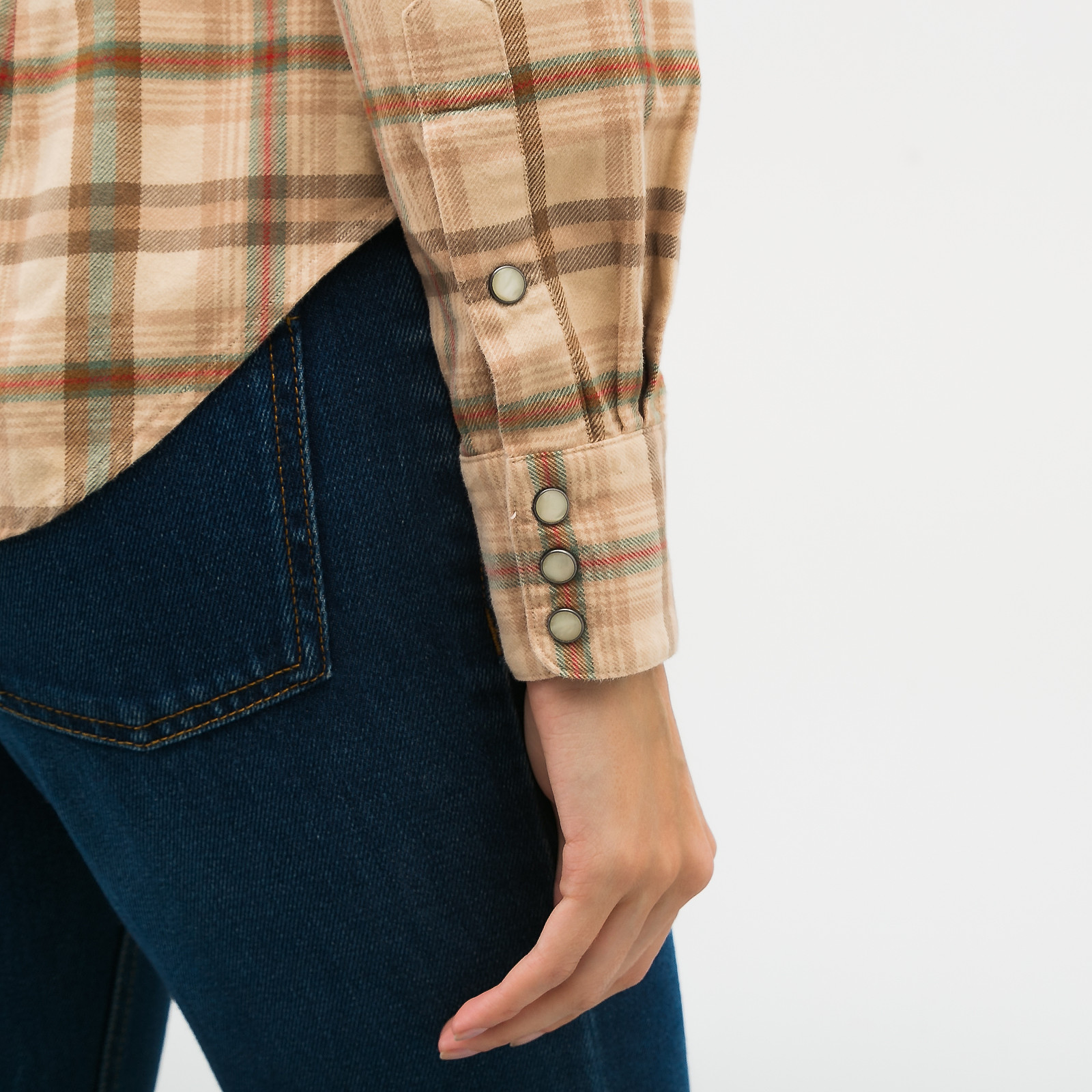 Рубашка бежевого цвета Ralph Lauren - фото из каталога магазина брендовой одежды Second Friend Store Рубашка Ralph Lauren - купить оригинал в секонд-хенде SFS - 5