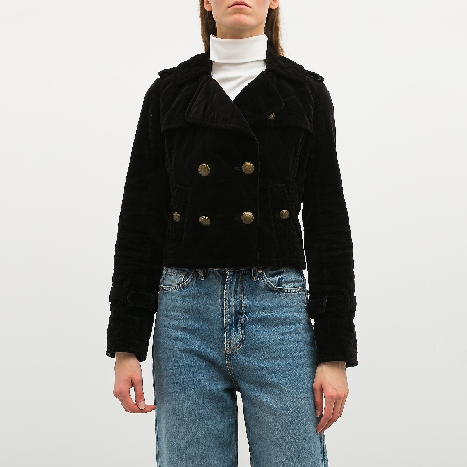 Жакет черного цвета Burberry Blue Label - фото из каталога магазина брендовой одежды Second Friend Store Жакет Burberry Blue Label - купить оригинал в секонд-хенде SFS - 1