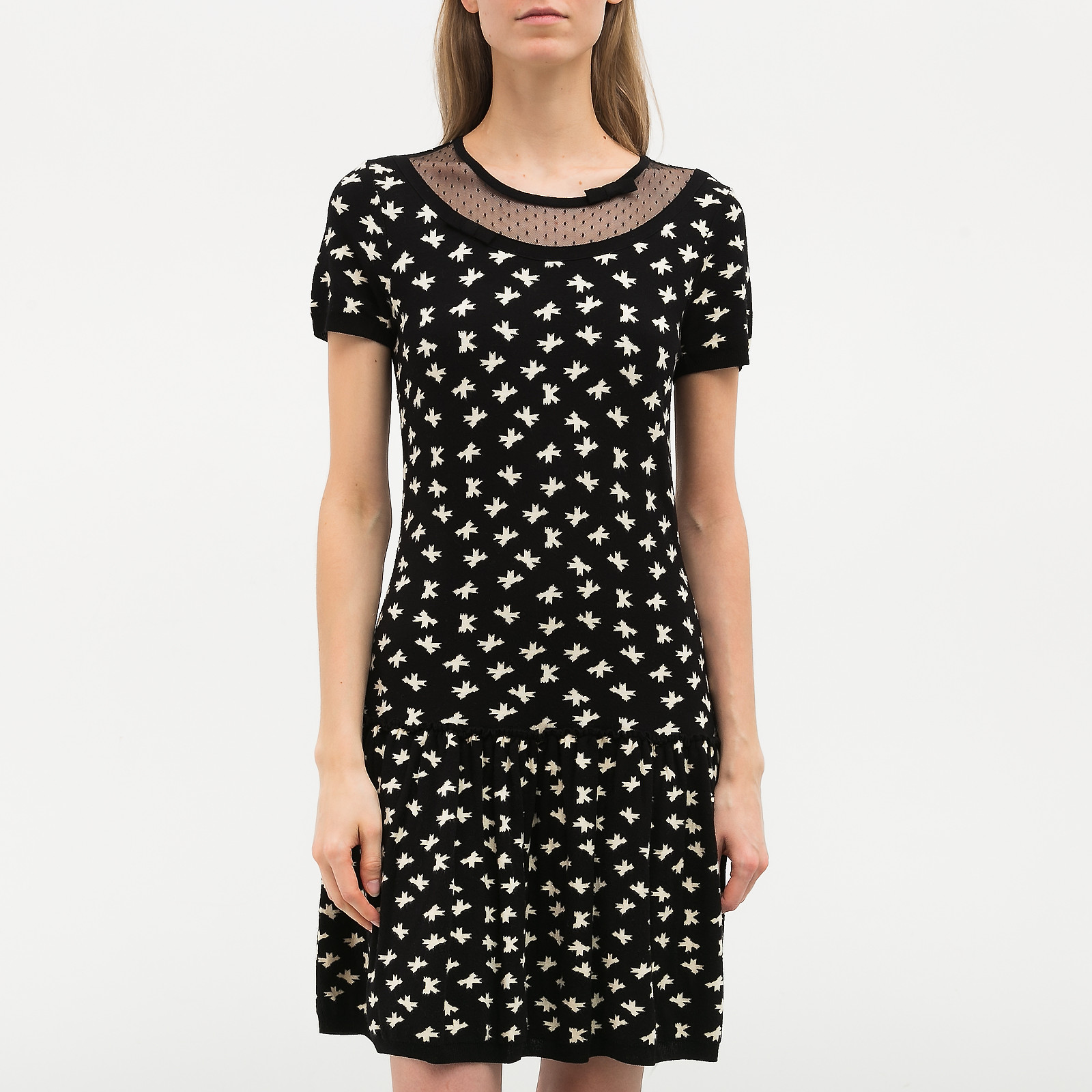 Платье черного цвета Red Valentino - фото из каталога магазина брендовой одежды Second Friend Store Платье Red Valentino - купить оригинал в секонд-хенде SFS - 1