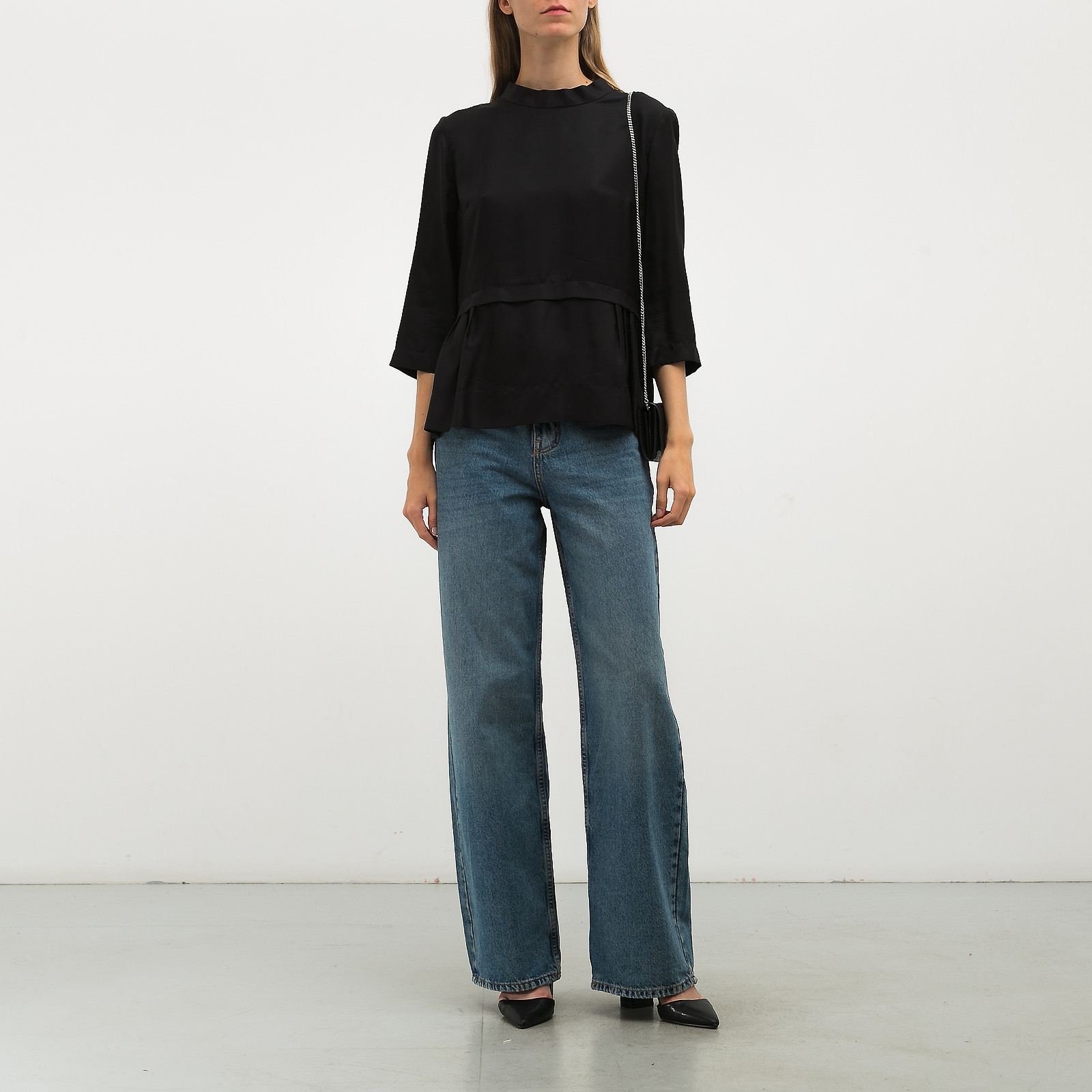 Блуза черного цвета Marni - фото из каталога магазина брендовой одежды Second Friend Store Блуза Marni - купить оригинал в секонд-хенде SFS - 2