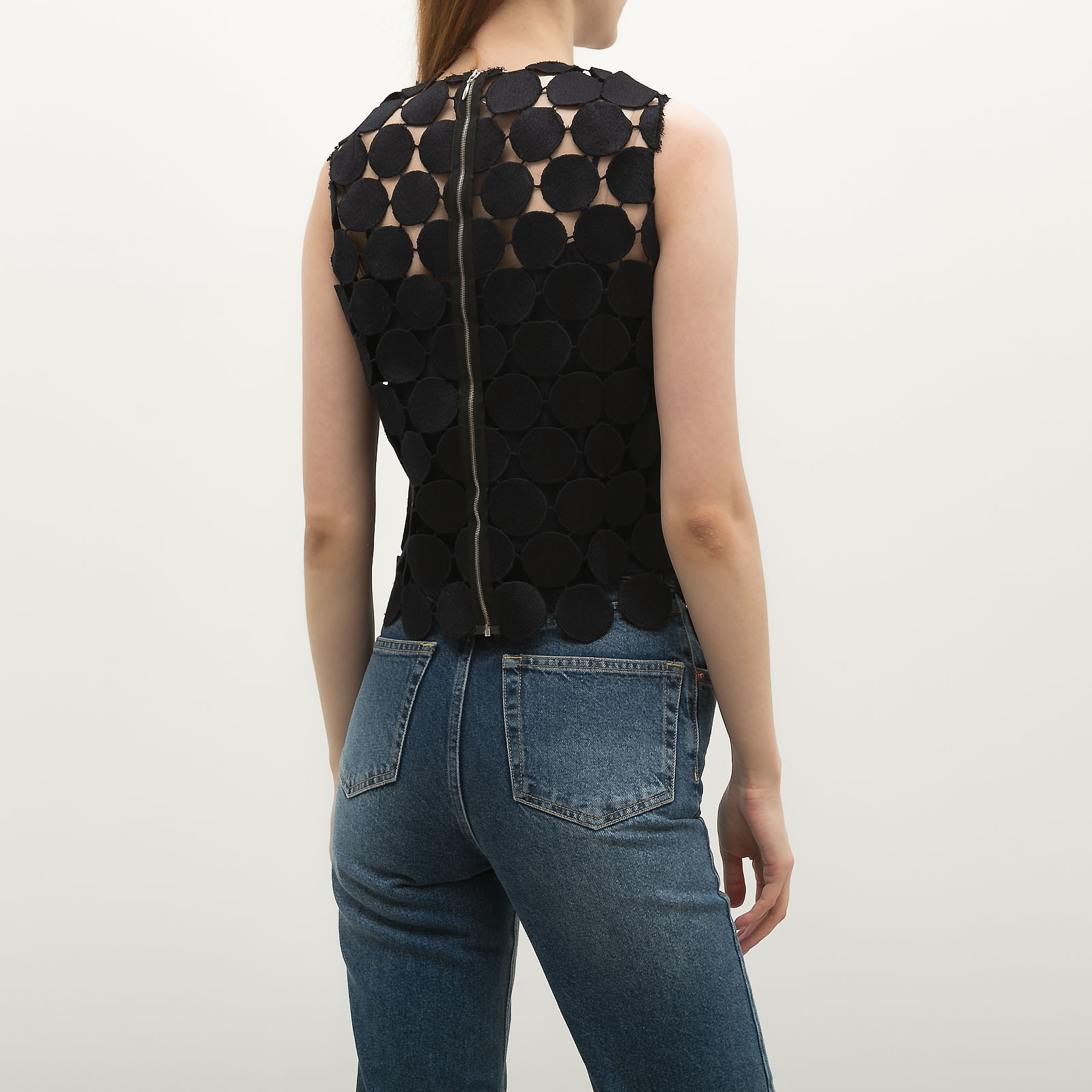 Топ черного цвета Marni - фото из каталога магазина брендовой одежды Second Friend Store Топ Marni - купить оригинал в секонд-хенде SFS - 2