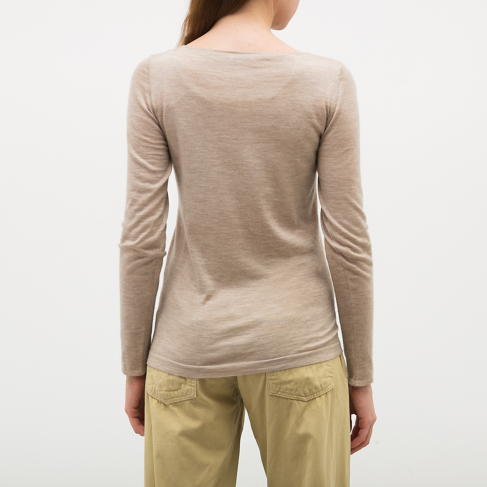 Джемпер бежевого цвета Brunello Cucinelli - фото из каталога магазина брендовой одежды Second Friend Store Джемпер Brunello Cucinelli - купить оригинал в секонд-хенде SFS - 3