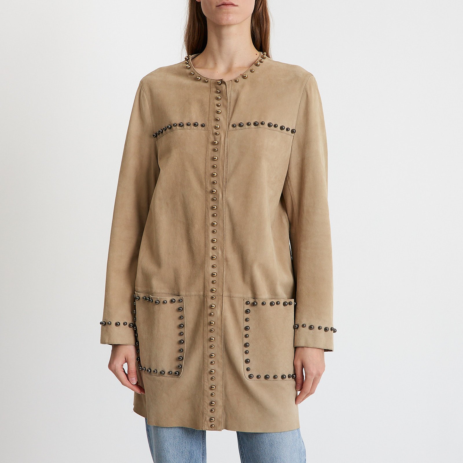 Плащ  бежевого цвета Lanvin - фото из каталога магазина брендовой одежды Second Friend Store Плащ Lanvin - купить оригинал в секонд-хенде SFS - 1