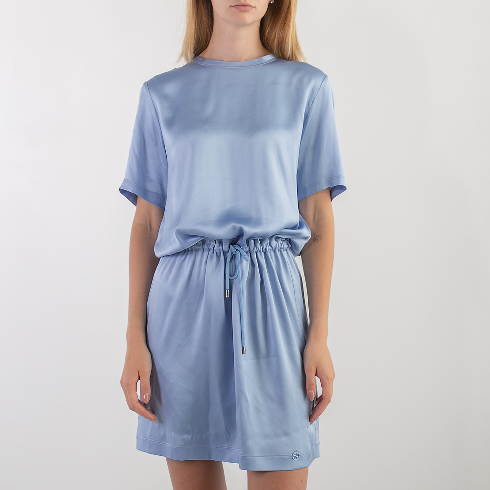 Платье голубого цвета Gucci - фото из каталога магазина брендовой одежды Second Friend Store Платье Gucci - купить оригинал в секонд-хенде SFS - 1