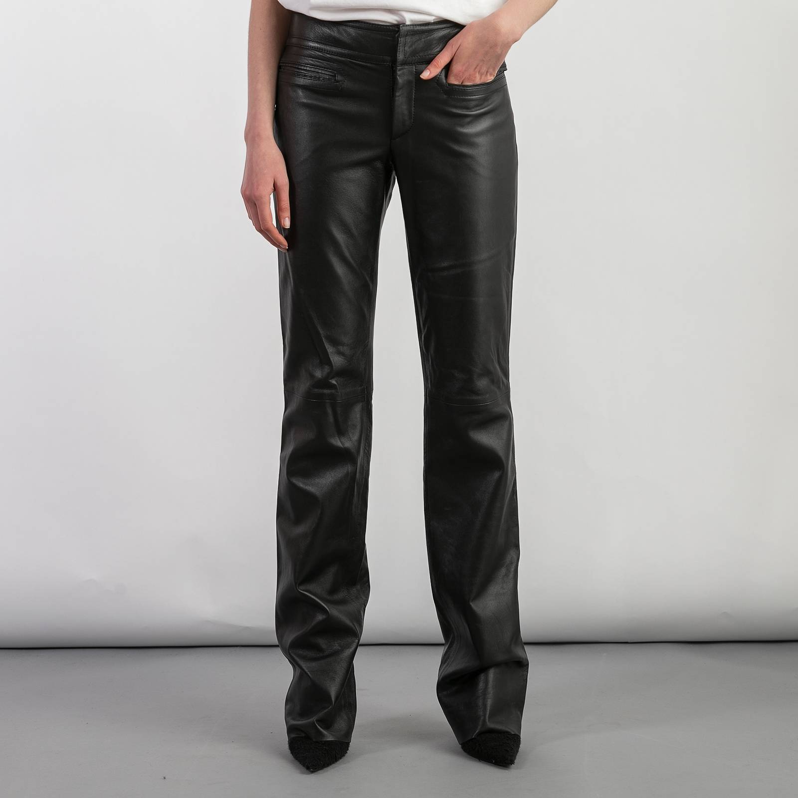Кожаные брюки Gucci - купить оригинал в секонд-хенде SFS